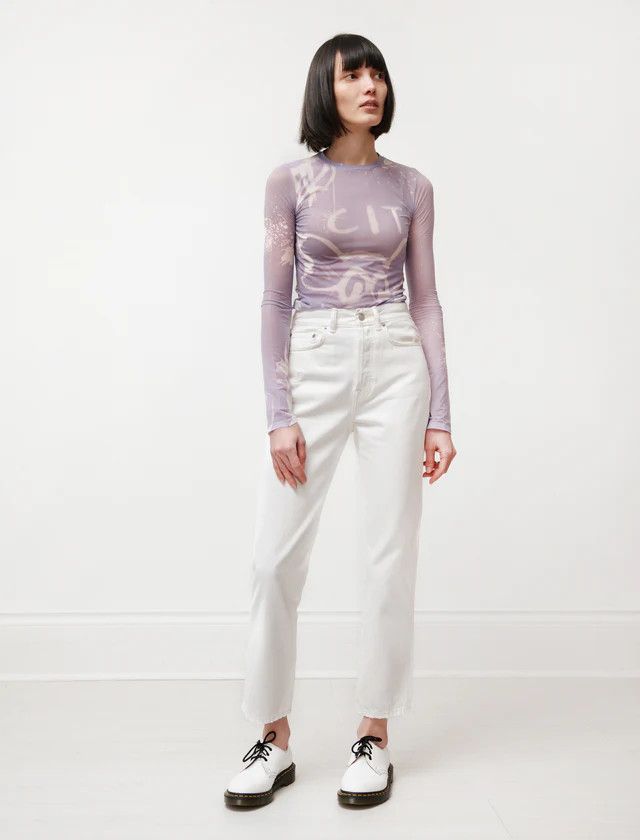 Acne Studios o1y0725 Denim Pant in White Size 27" / US 4 / IT 40 - 2 Thumbnail