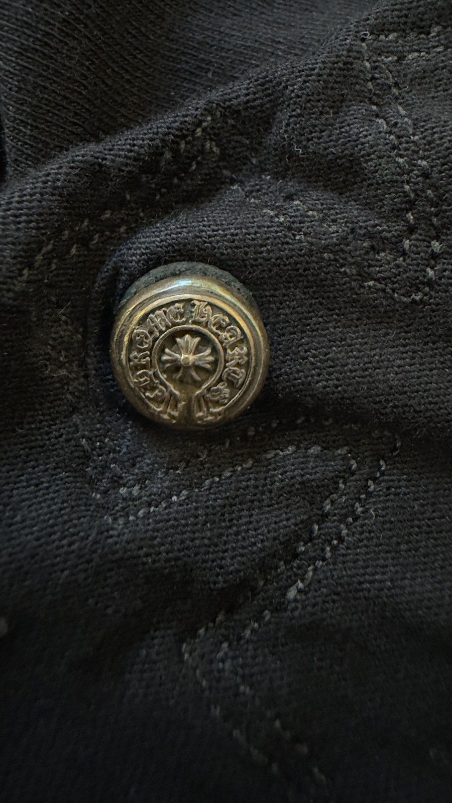 Chrome Hearts Chrome Hearts Black Leather Patch Thermal Longsleeve T-Shirt Size US M / EU 48-50 / 2 - 8 Thumbnail