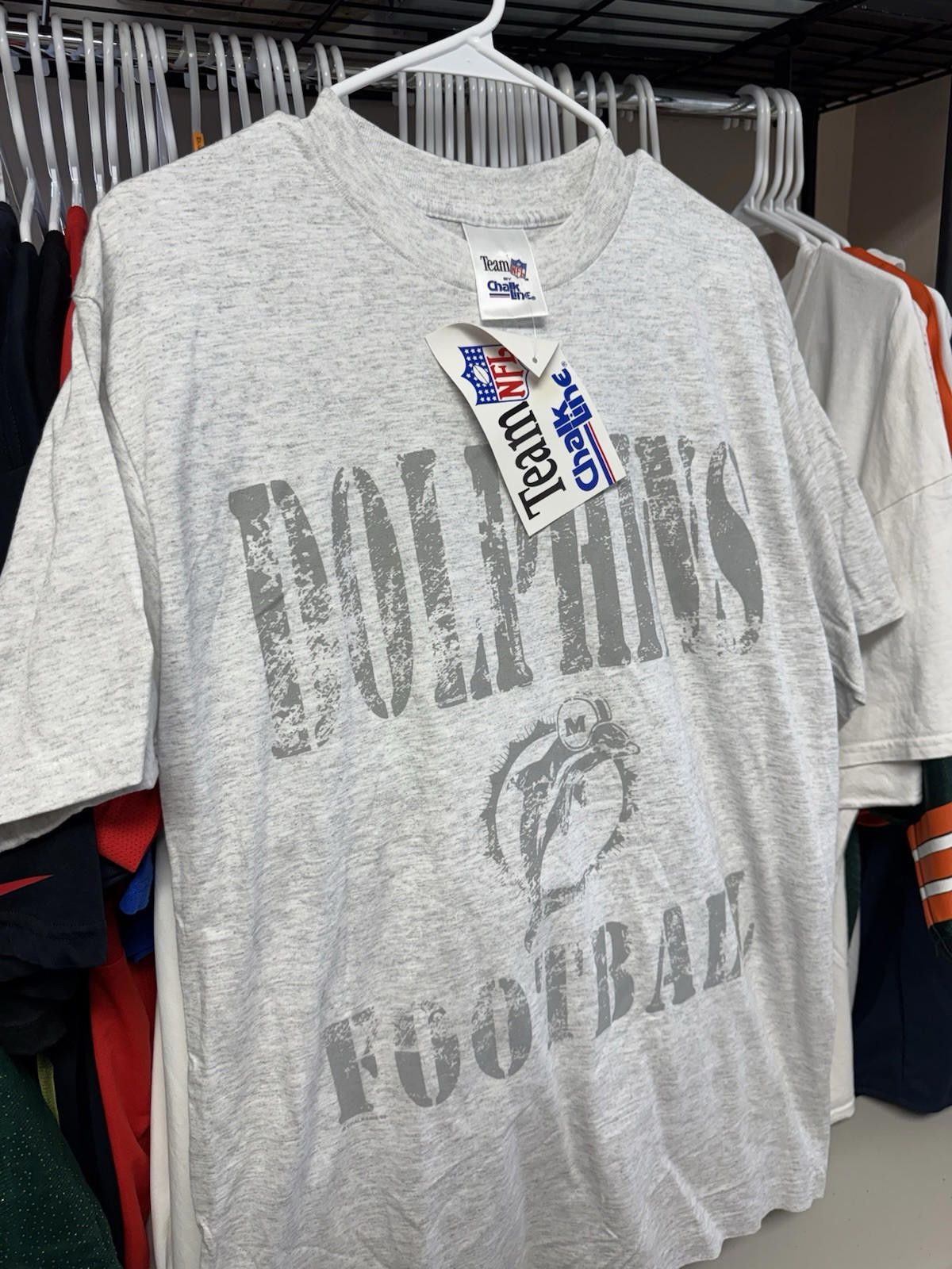 Chalk Line × NFL × Vintage NWT Vintage Miami Dolphins Chalk Line Tshirt Size Large Size US L / EU 52-54 / 3 - 3 Thumbnail