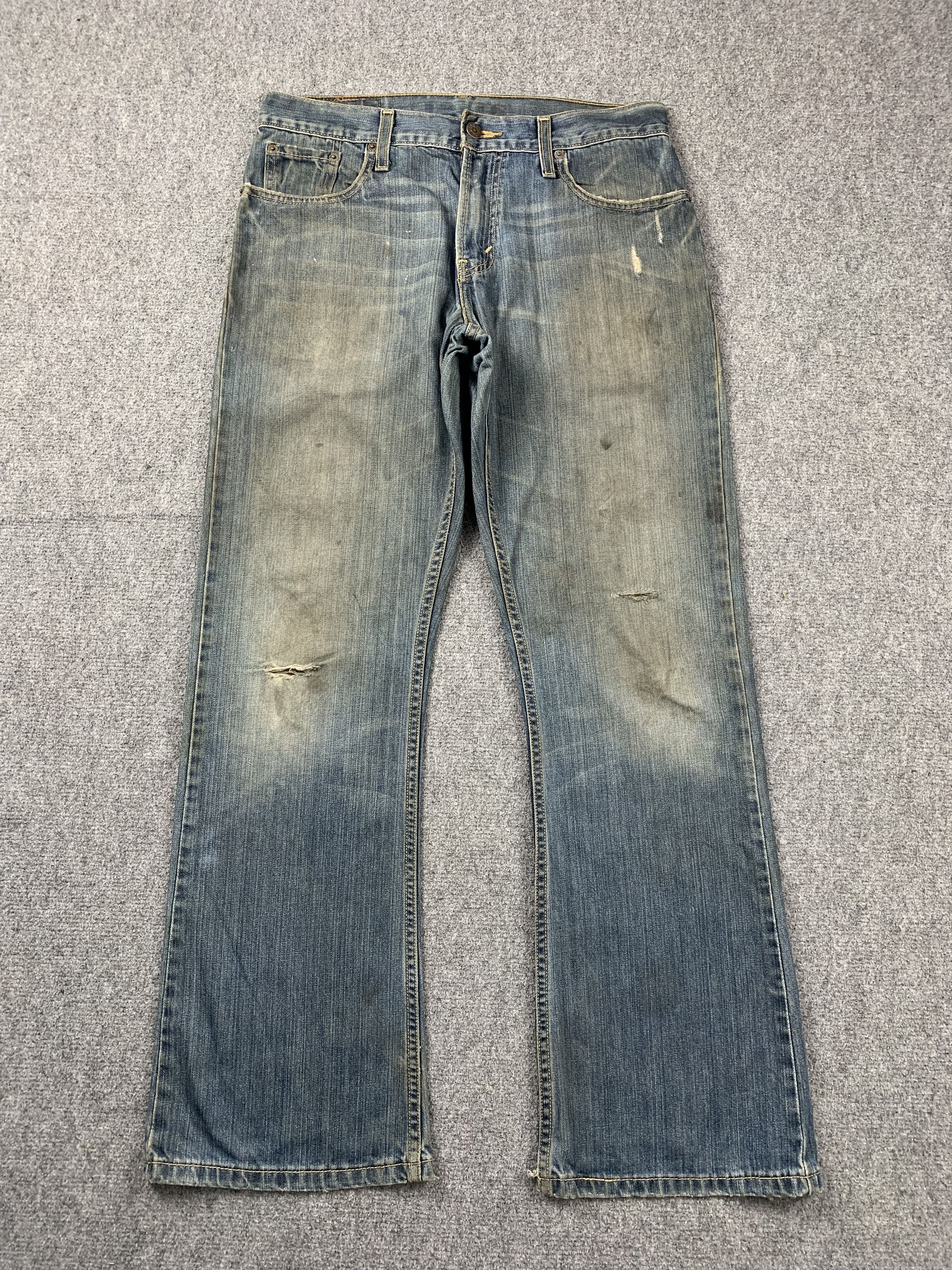 image of Levis x Vintage Rusty Levi's 527 Flared Bootcut Jeans in Blue Denim, Men's (Size 31)