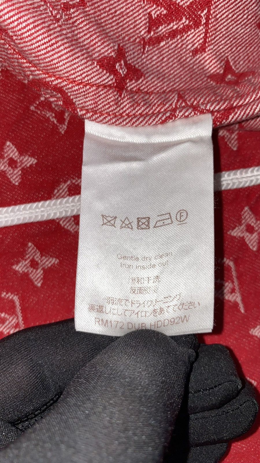Louis Vuitton × Supreme Louis Vuitton X Supreme 4L Baseball Jersey Denim Monogram Size US XXL / EU 58 / 5 - 6 Thumbnail