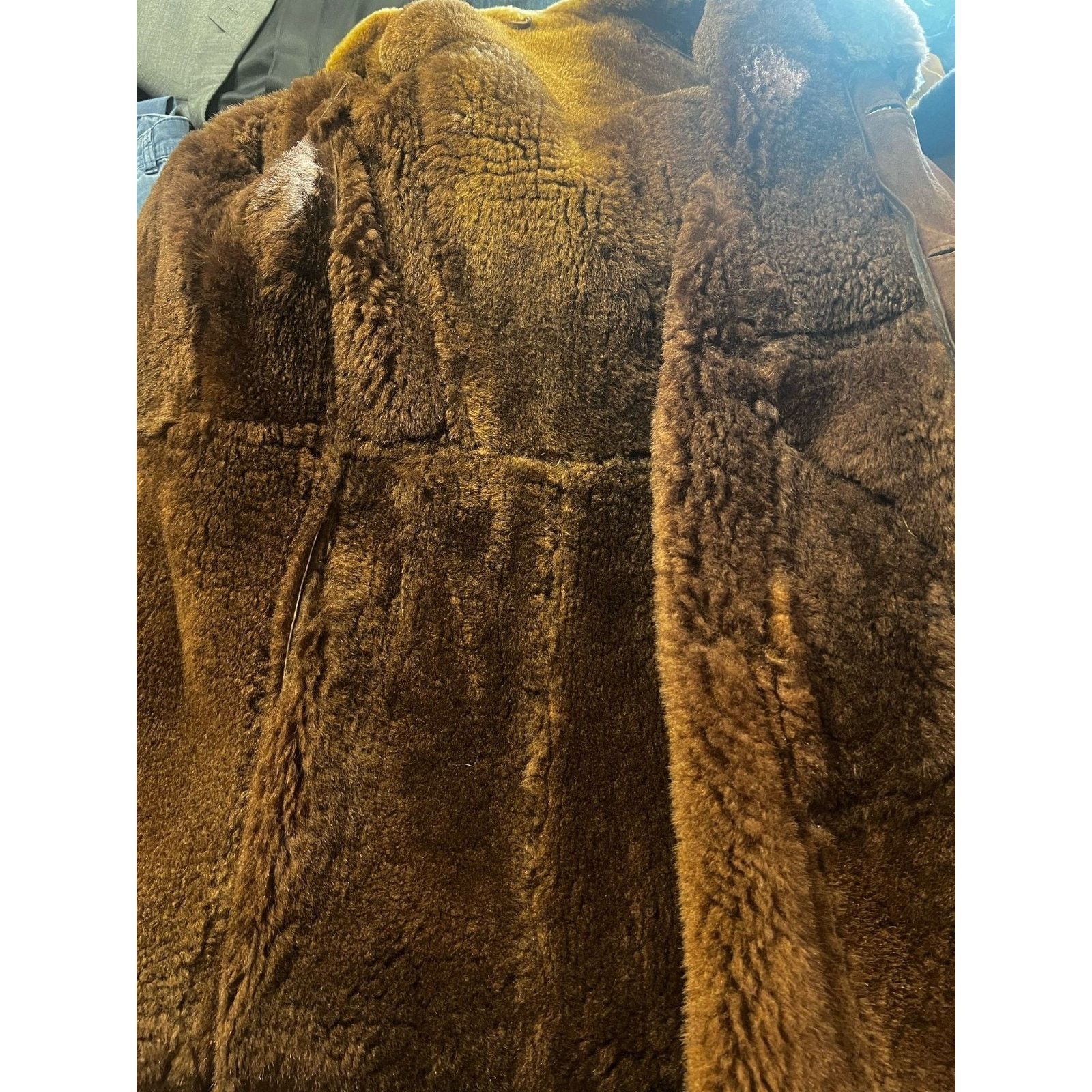 Other Filip Leather Mens Brown Shearling coat Size 56 Size US XL / EU 56 / 4 - 6 Thumbnail