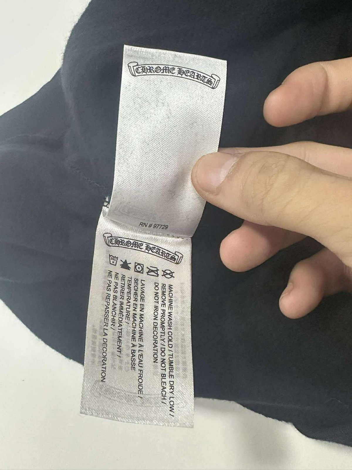 Chrome Hearts CHROME HEARTS 1988 VERTICAL LOGO SILVER HOODIE BLACK Size US L / EU 52-54 / 3 - 10 Thumbnail