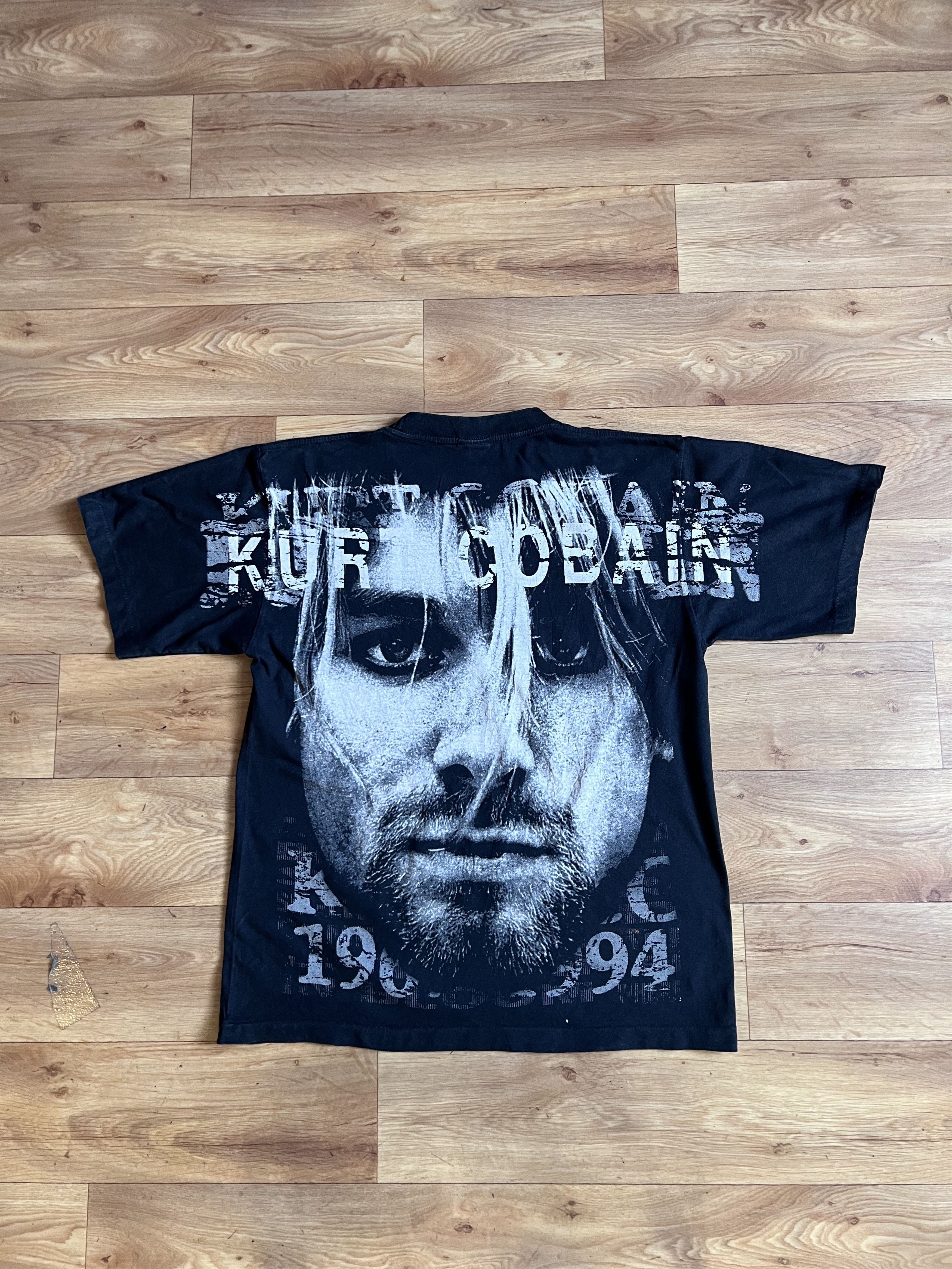 Nirvana 1994 RIP Kurt Cobain All Over Print Double Sided T Shirt L Size US L / EU 52-54 / 3 - 3 Thumbnail