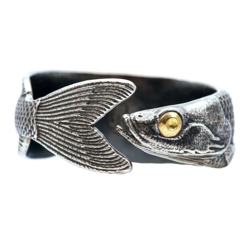 Jewelry Unique Cute Animal Fish Rings Size ONE SIZE - 4 Thumbnail