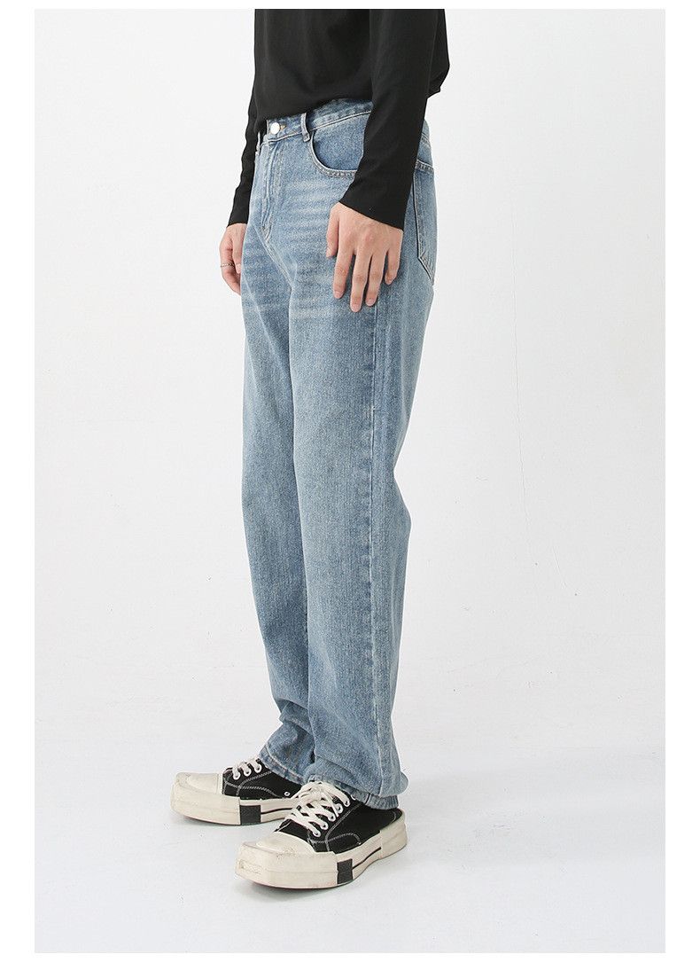 Japanese Brand × Jean Japanese light blue washed straight jeans loose Size US 32 / EU 48 - 4 Thumbnail