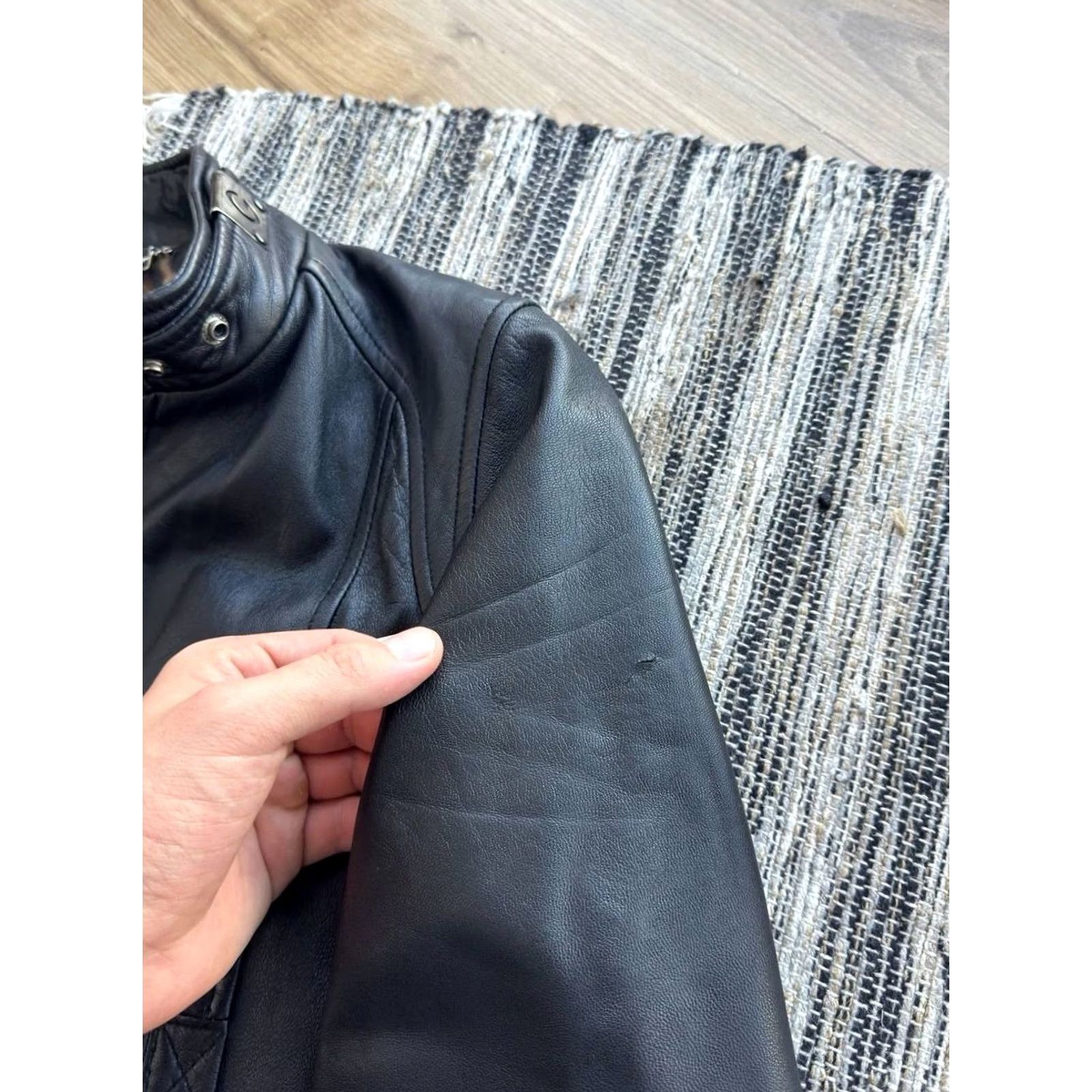Dolce & Gabbana DOLCE&GABBANA Leather Jacket Black Leopard Women’s 42 Jacket Womens Leather Leopard DOLCE&GABBANA Black Leather Jacket 42 Size M / US 6-8 / IT 42-44 - 5 Thumbnail