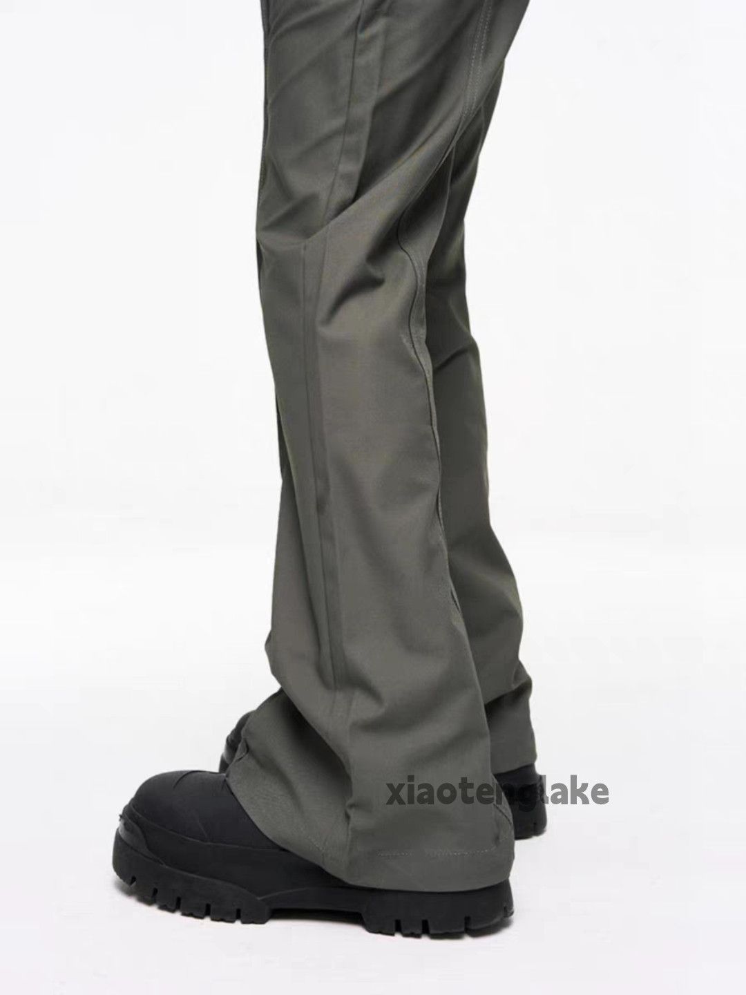 Designer × Japanese Brand × Vintage Utility punk patchwork yuppie loose bootcut pants Size US 32 / EU 48 - 2 Thumbnail
