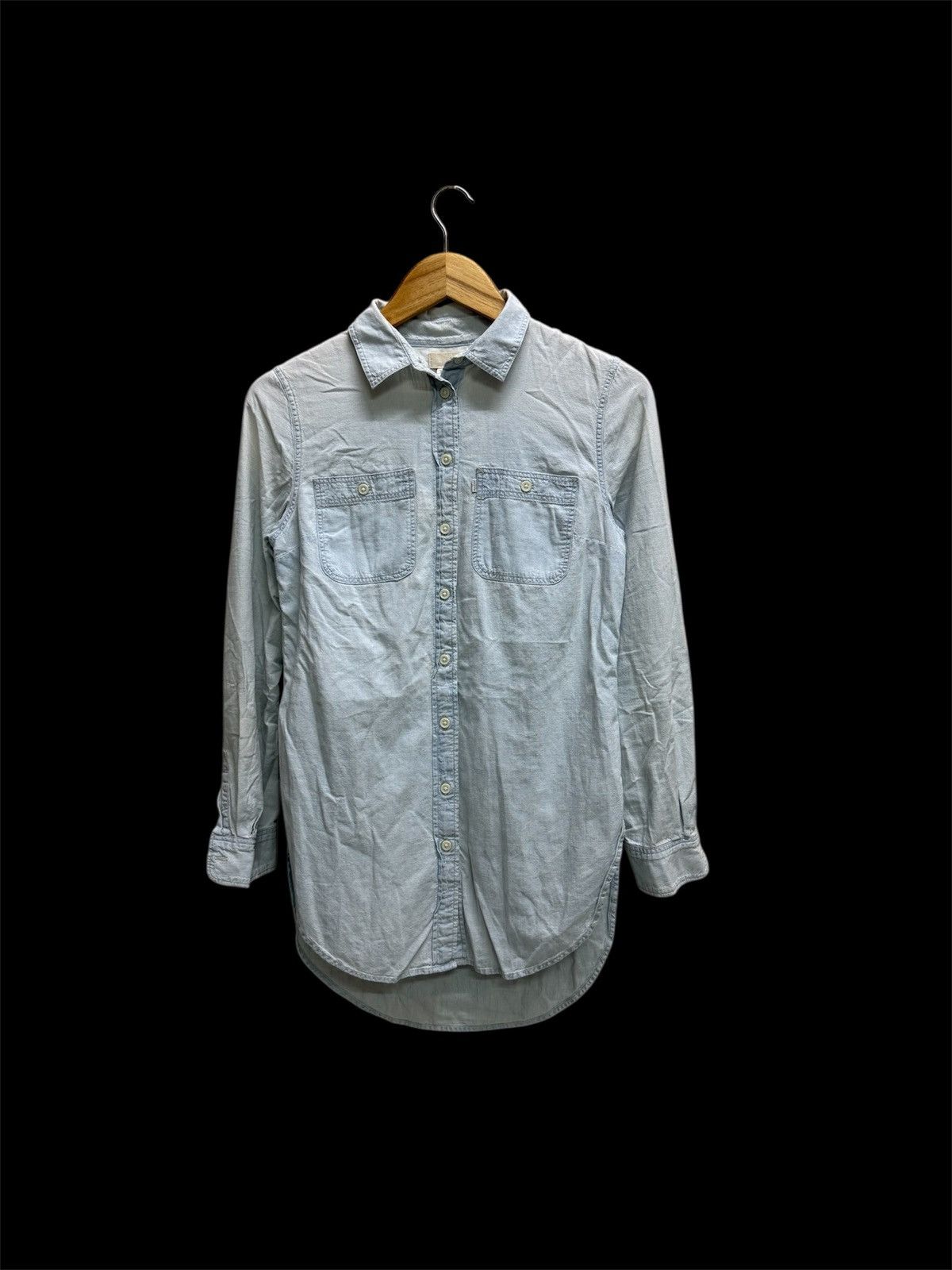Levi's Levi’s light blue long sleeved denim button up shirt dress Size XS / US 0-2 / IT 36-38 - 1 Thumbnail