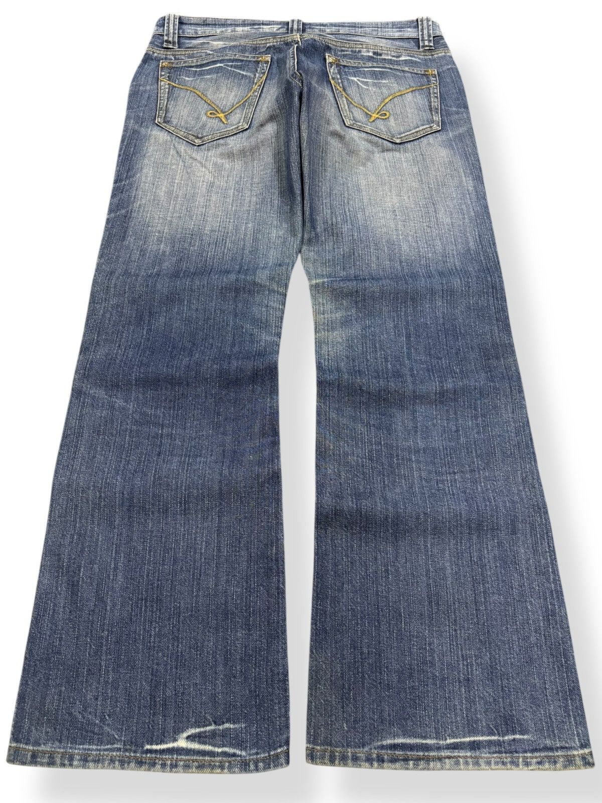 Japanese Brand Vintage Japanese Brand Multi-pockets Bootcut Flare Jeans Size US 32 / EU 48 - 2 Thumbnail