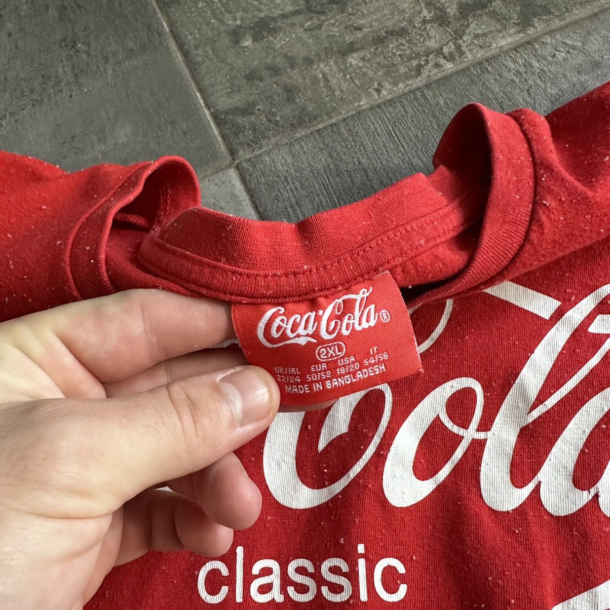 Coca Cola × Vintage Vintage T-shirts Coca-Cola Big Logo Distressed Y2K Style USA Size US XXL / EU 58 / 5 - 15 Thumbnail
