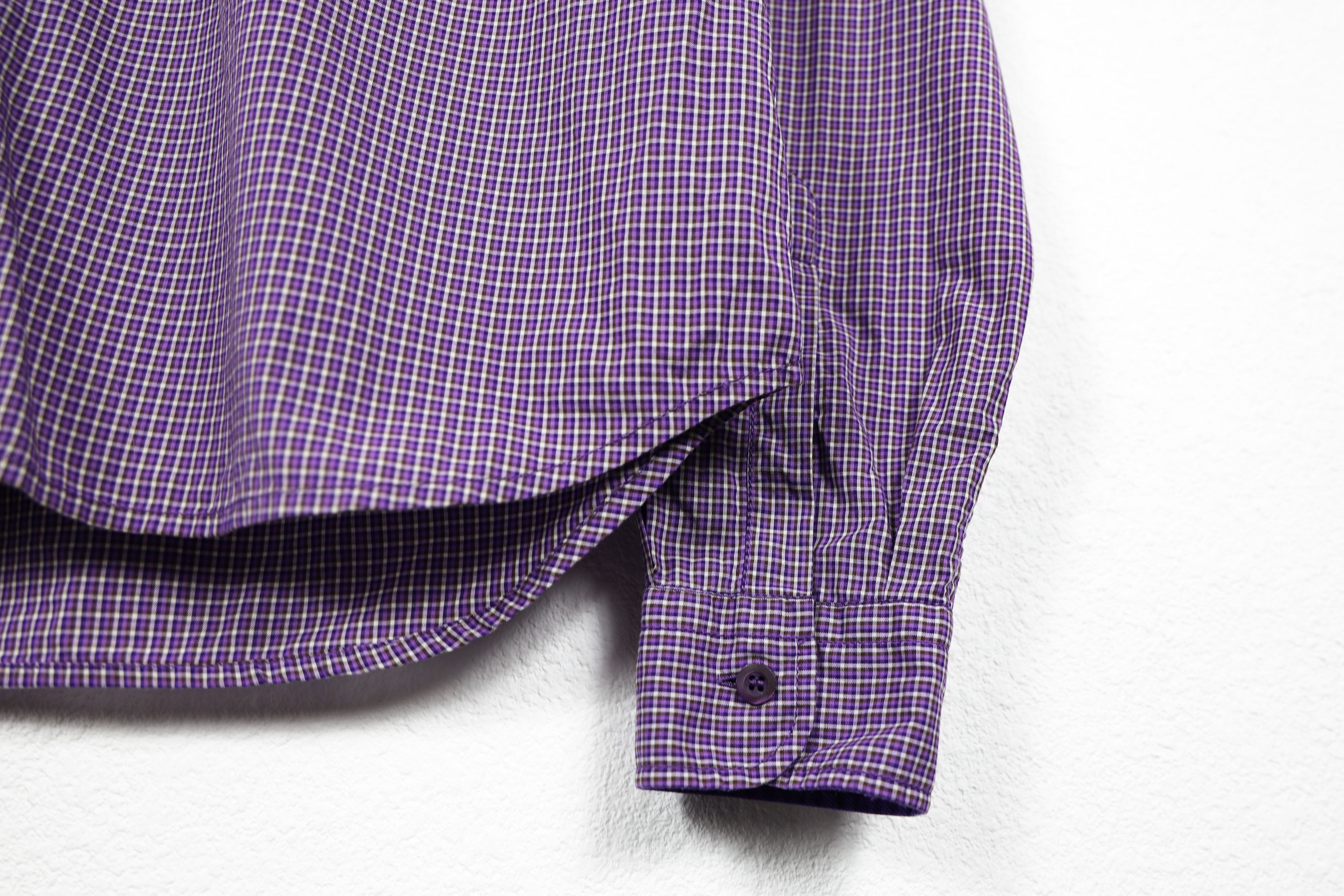 Prada Prada Red Rubber Logo Multicolor Check Shirt Size US M / EU 48-50 / 2 - 3 Thumbnail