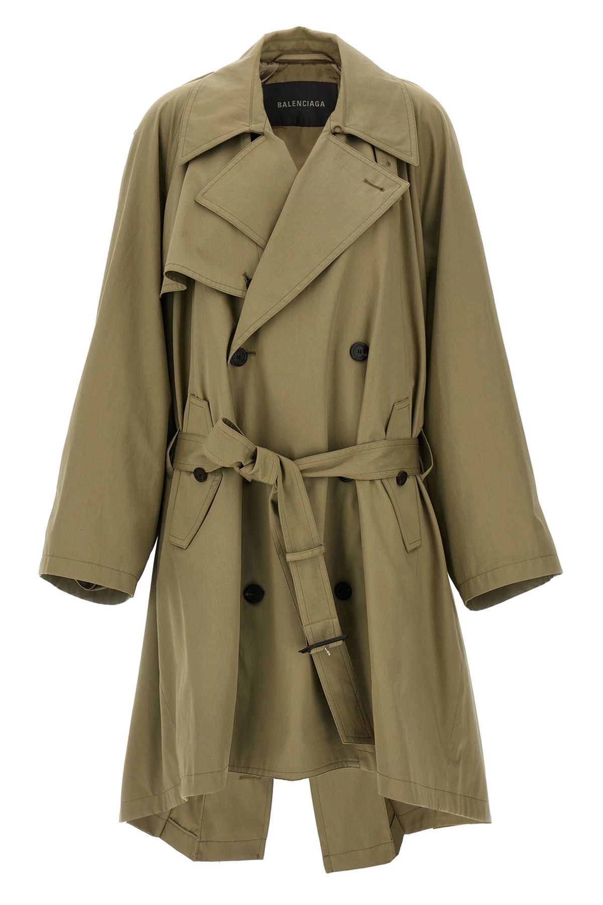 Balenciaga 'Draped Neck' trench coat Size XS / US 0-2 / IT 36-38 - 1 Thumbnail