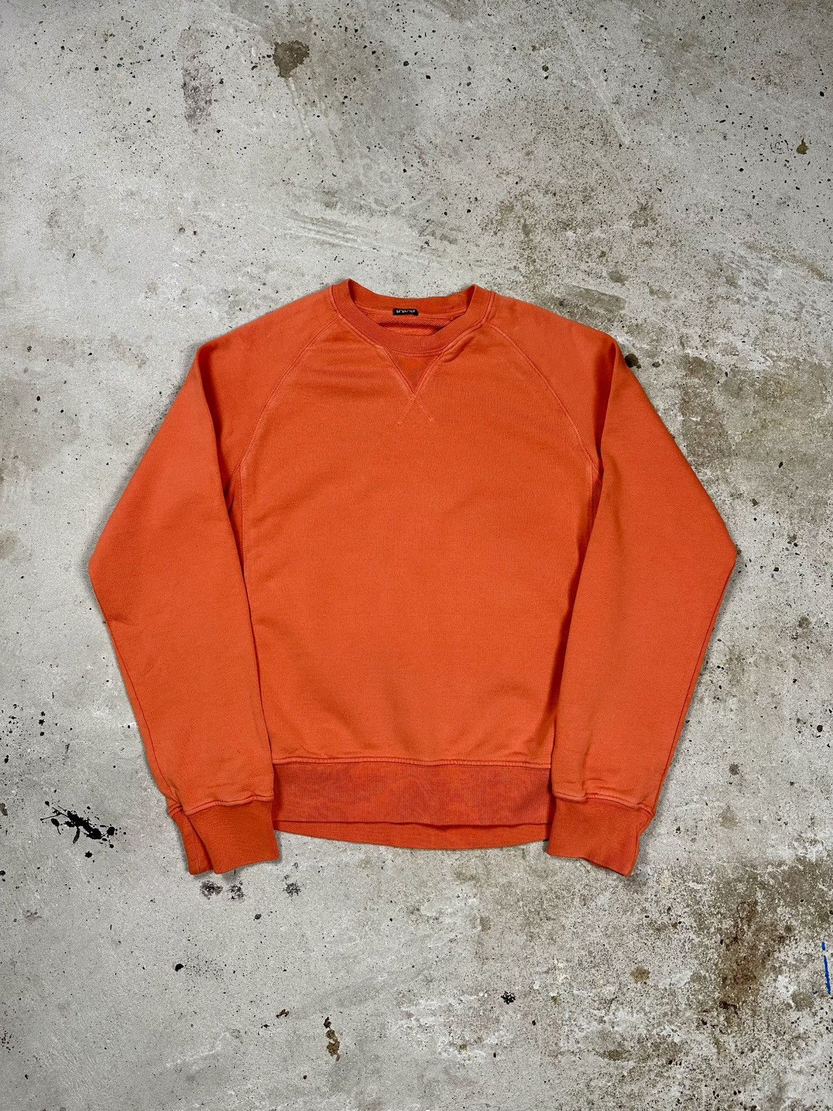 Japanese Brand × Vintage Vintage 90s PlayLife Orange Blank Crewneck Sweatshirt Size US S / EU 44-46 / 1 - 1 Thumbnail