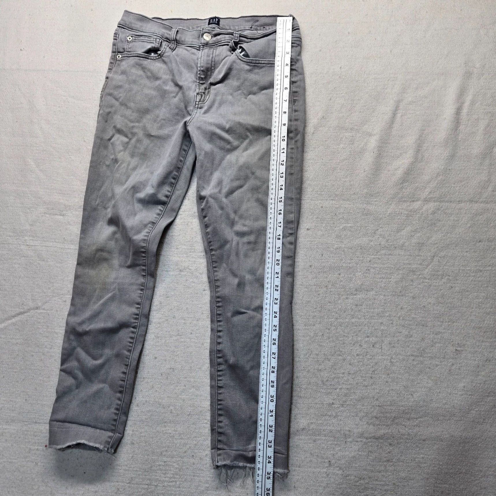 Gap Gap Slim Fit Straight Gray Denim Jeans Pants Women's Size 12 Size 34" / US 12 / IT 48 - 7 Thumbnail