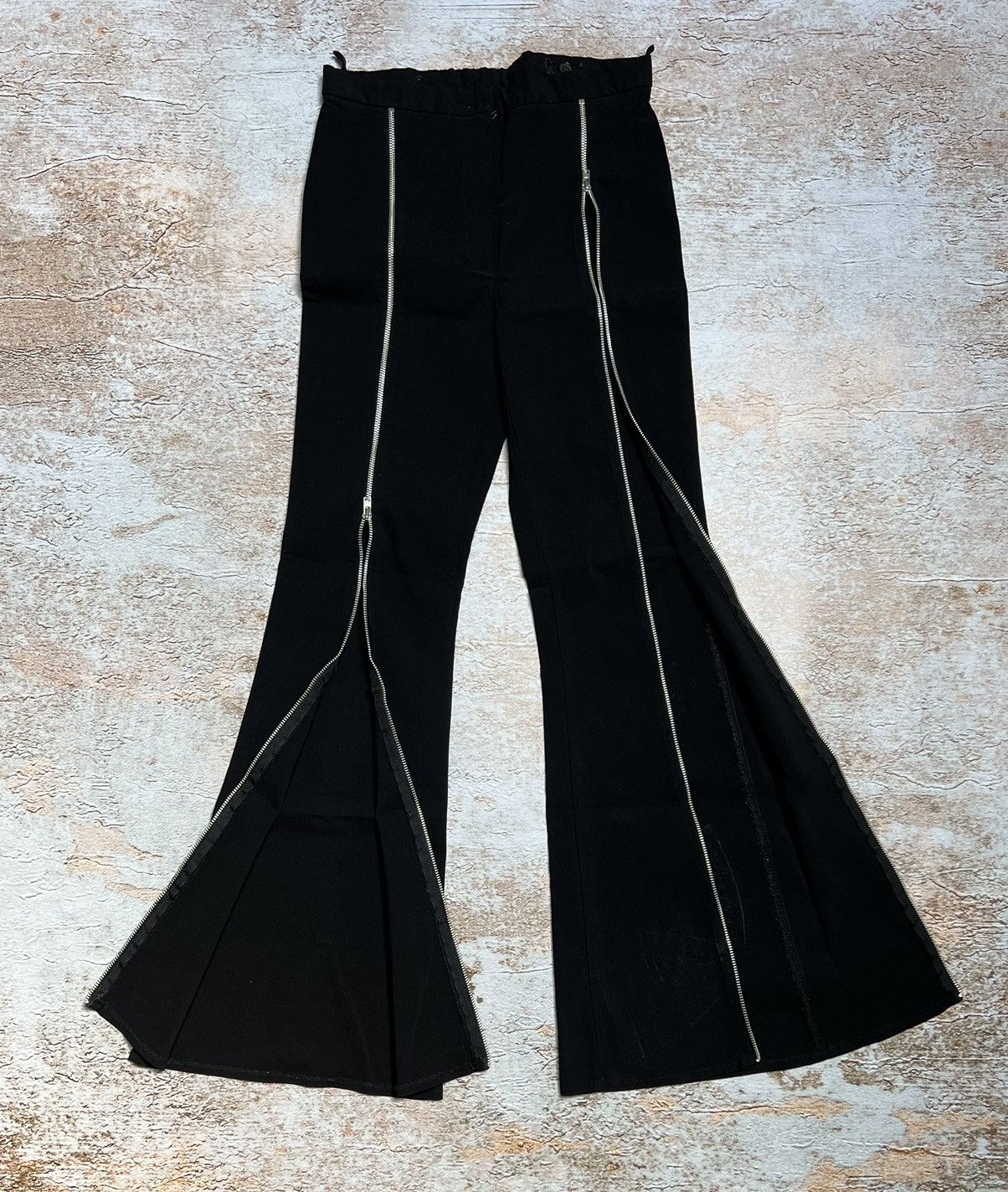 Vintage Vintage Japanese full zippers flare pants Size 26" / US 2 / IT 38 - 1 Thumbnail