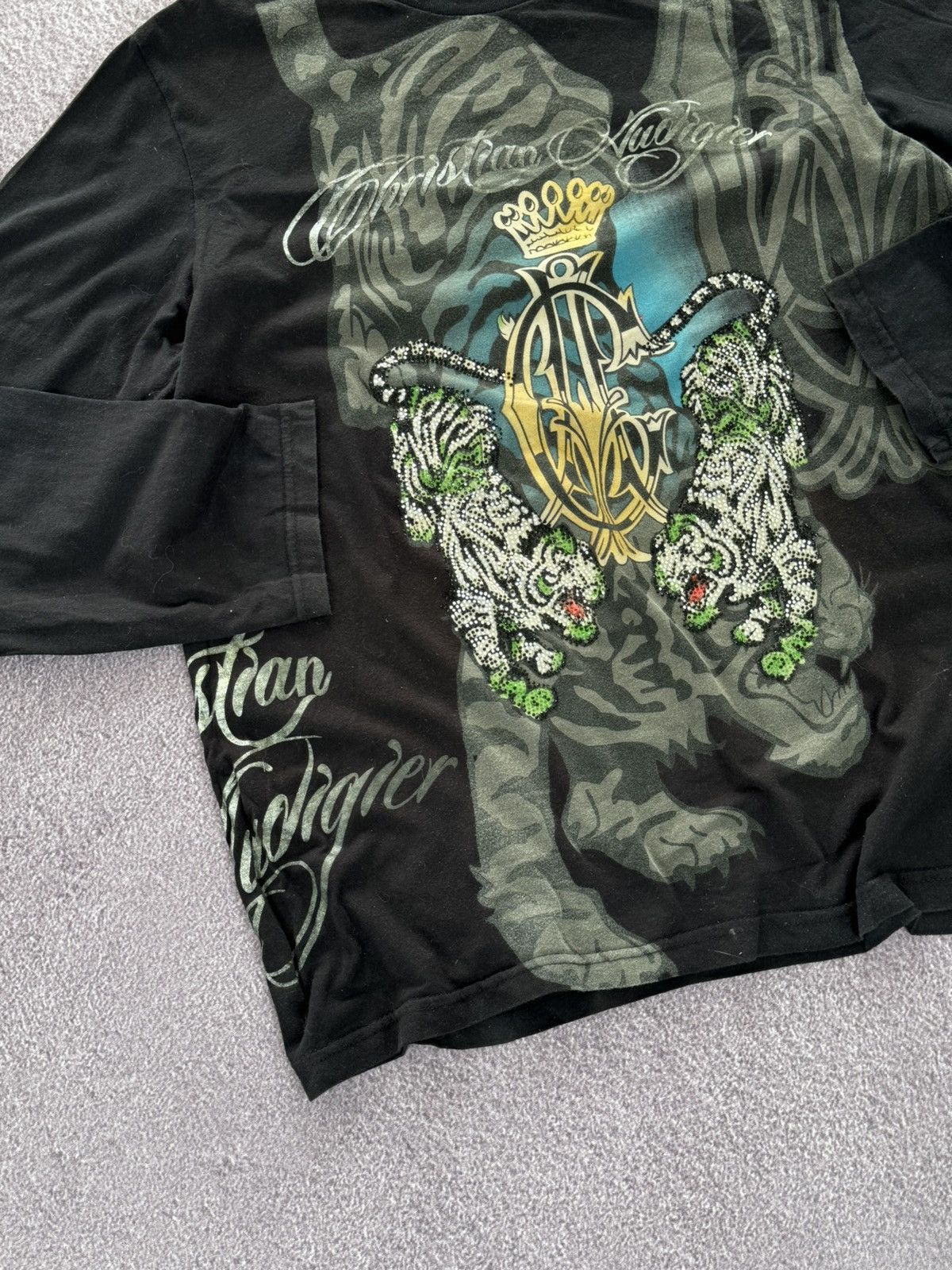 Christian Audigier Vintage Ed Hardy By Christian Audigier Long Sleeve Size US M / EU 48-50 / 2 - 7 Thumbnail