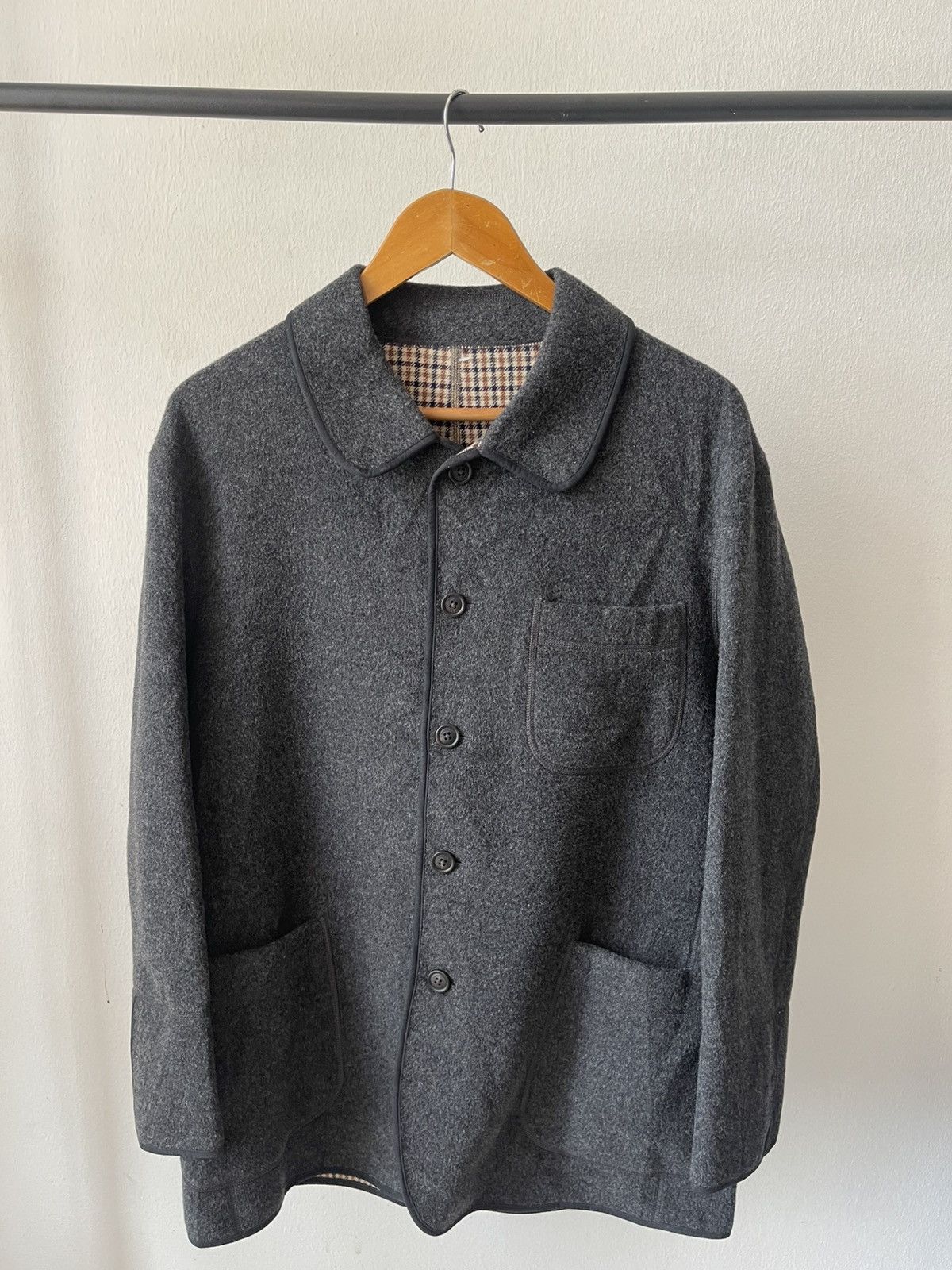 Aquascutum Aquascutum London Wool Chore Jacket #98 Size US L / EU 52-54 / 3 - 4 Thumbnail