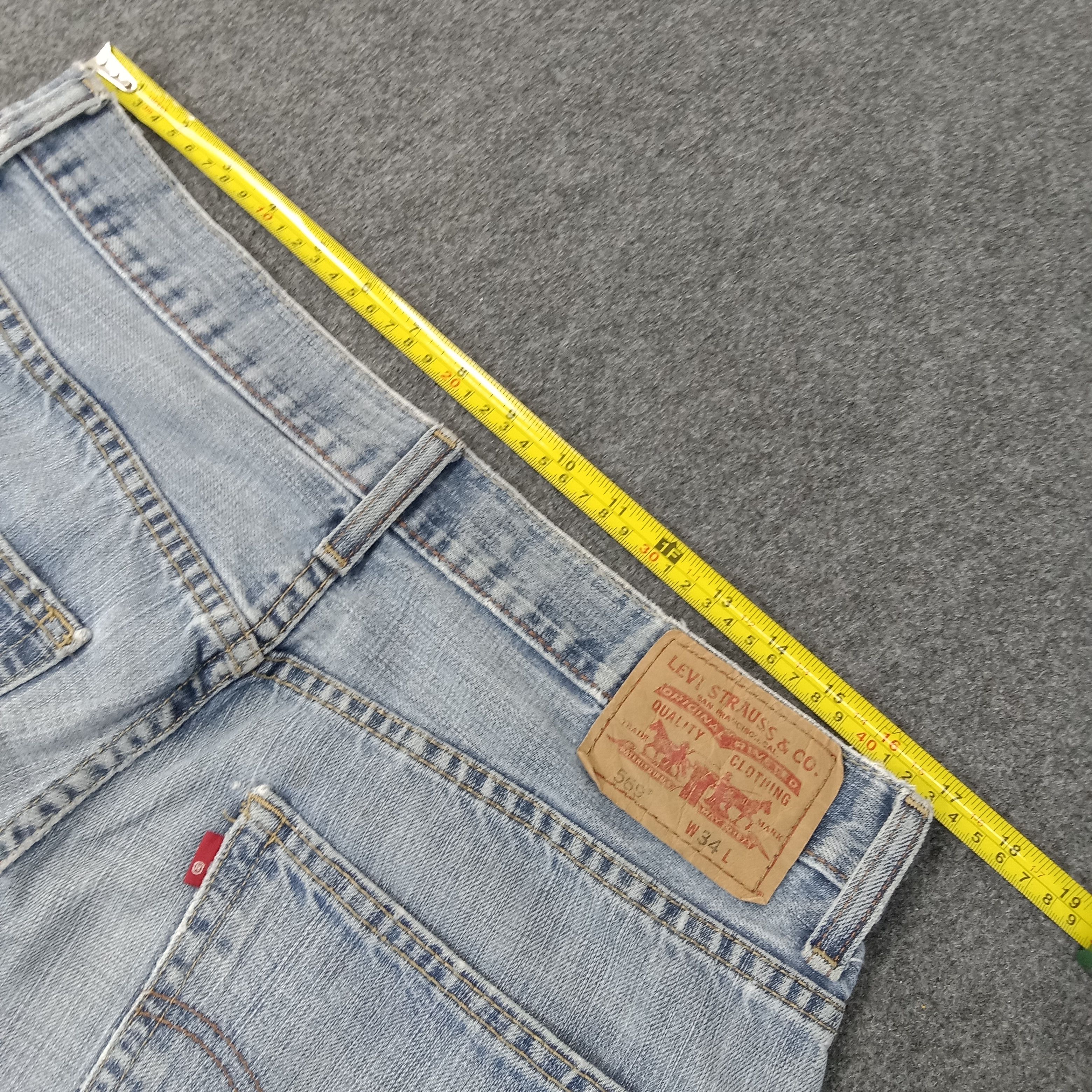 Levi's × Vintage Levi's 569 Loose Straigh America Brand Short Denim Jeans Size US 34 / EU 50 - 5 Thumbnail
