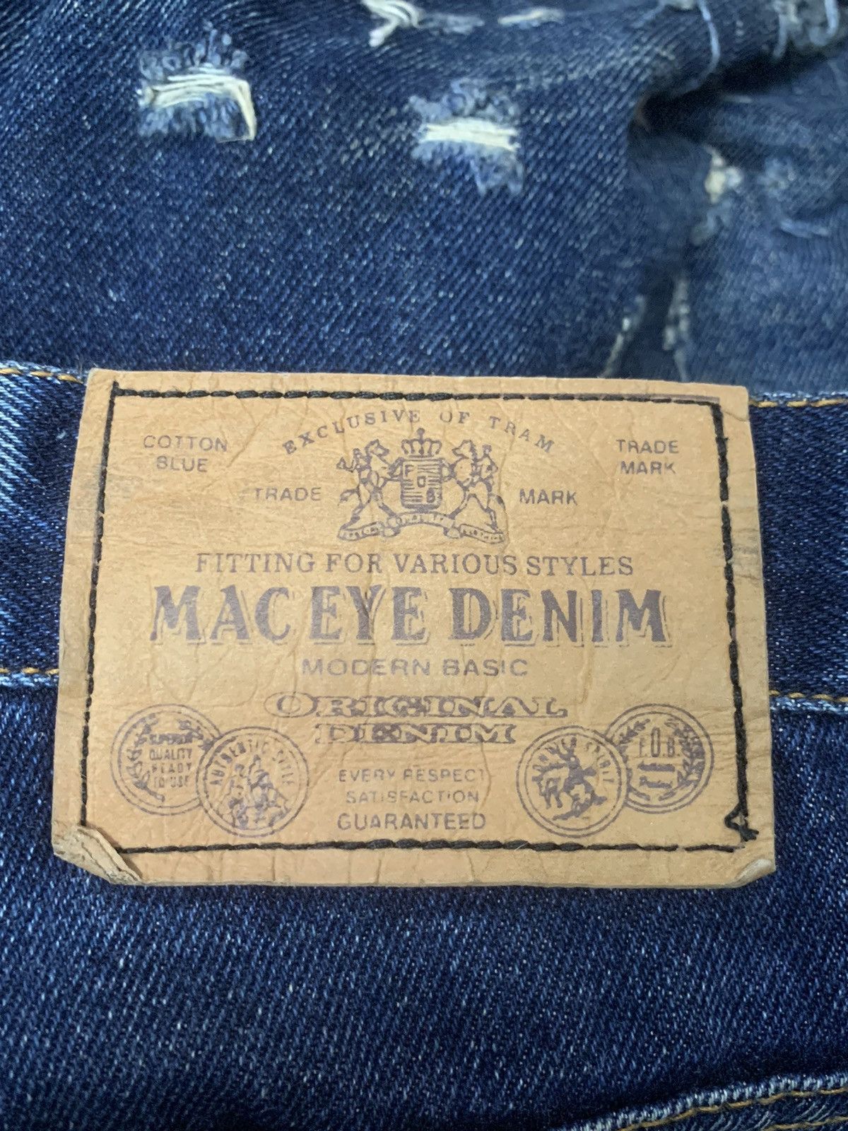Japanese Brand Rare Design Distressed Mac Eye Denim Size US 32 / EU 48 - 4 Thumbnail