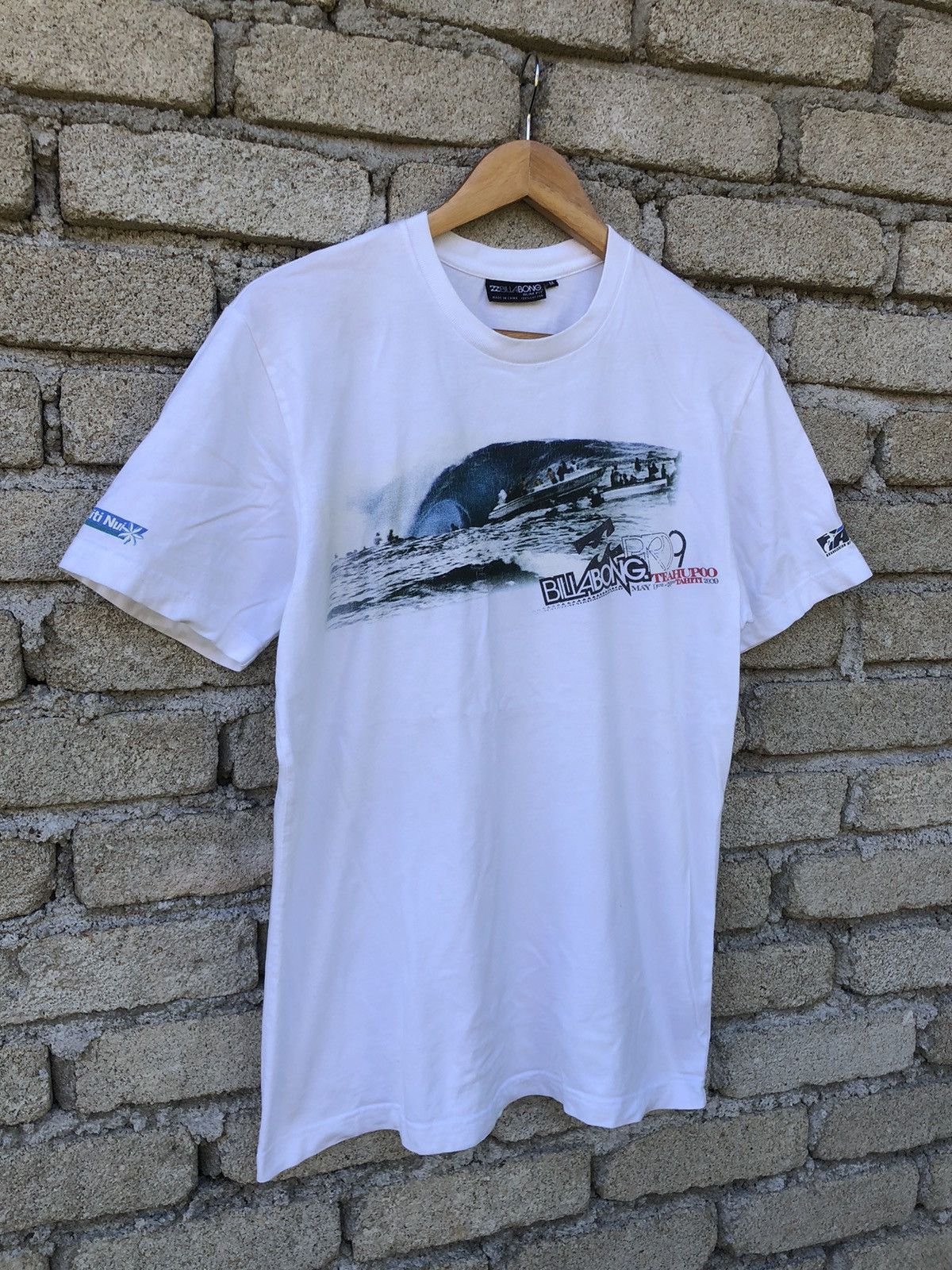 Billabong Vintage Y2K Billabong PRO 9 Teahupoo Tahiti Tshirt Size US M / EU 48-50 / 2 - 4 Thumbnail