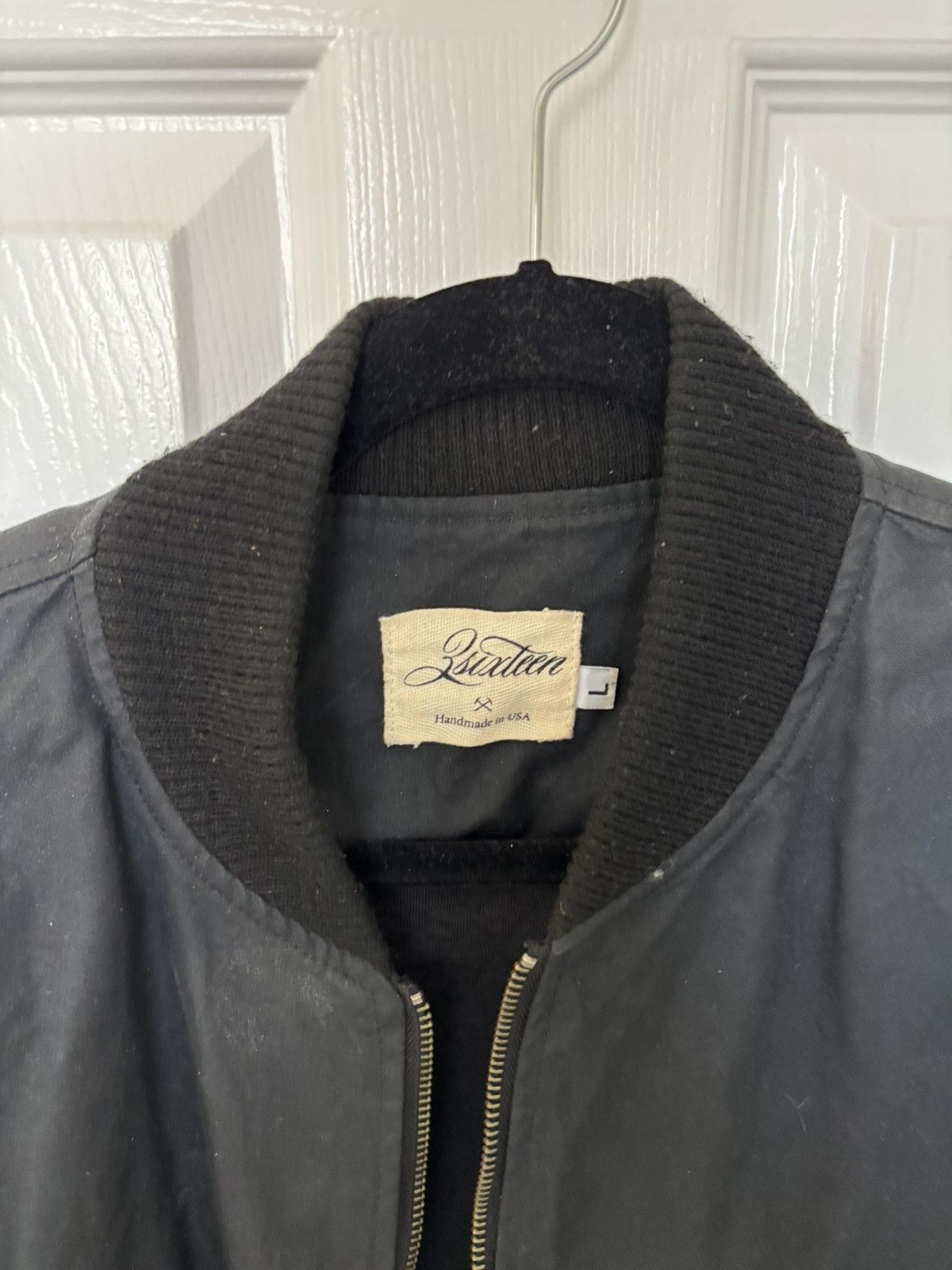 3sixteen 3sixteen Black Waxed Stadium Bomber Jacket Size US L / EU 52-54 / 3 - 3 Thumbnail