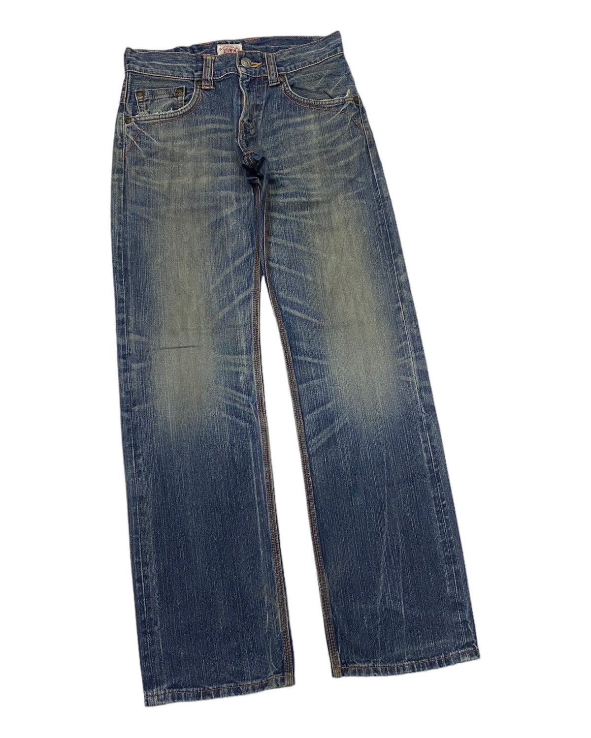 Kapital 🔥RARE EDWIN EXCLUSIVE VINTAGE DISTRESS DENIM JEANS Size US 32 / EU 48 - 3 Thumbnail