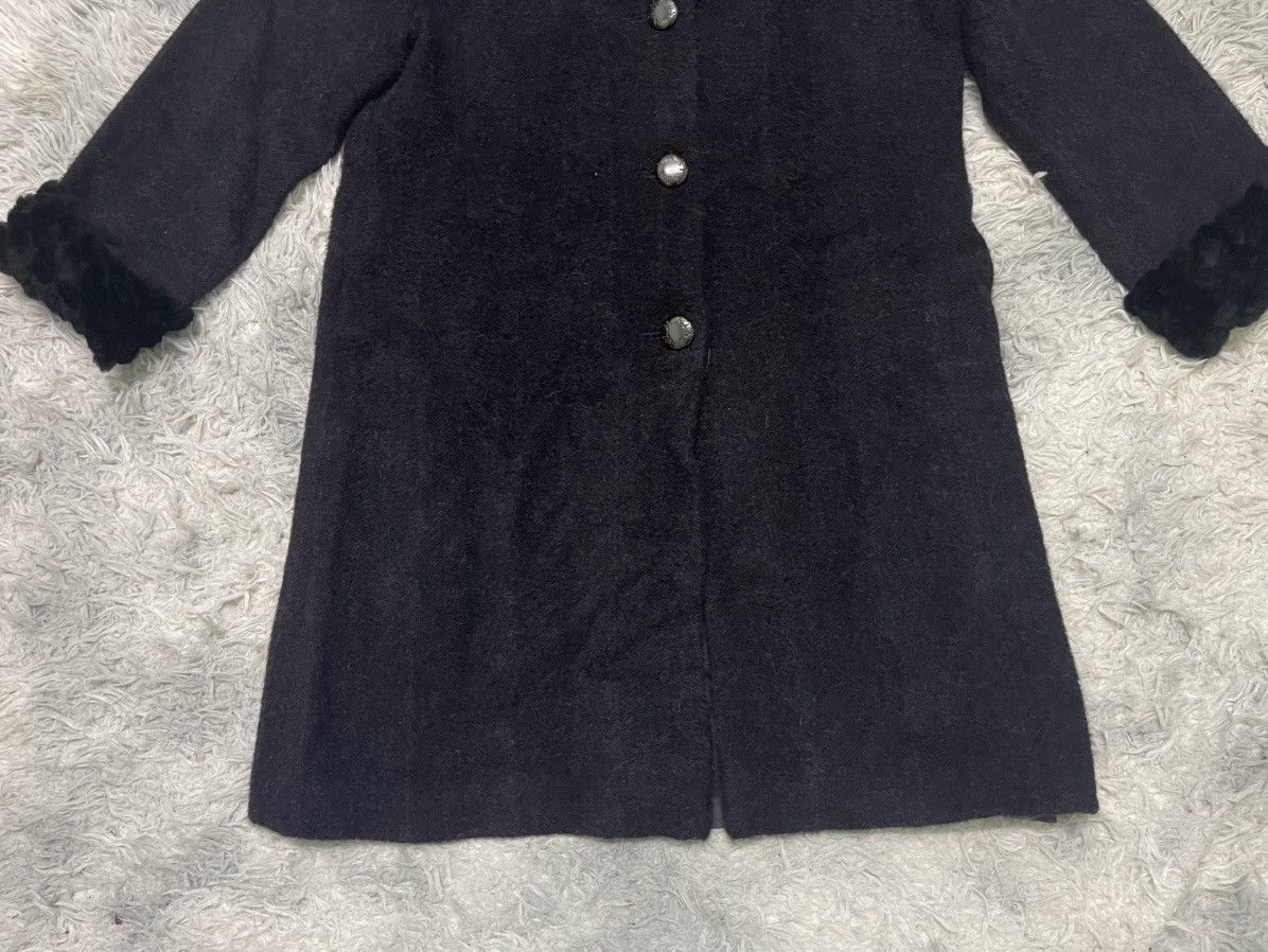 Pierre Balmain 90s PIERRE BALMAIN WOOL FUR NECK LONG COAT Size US S / EU 44-46 / 1 - 3 Thumbnail