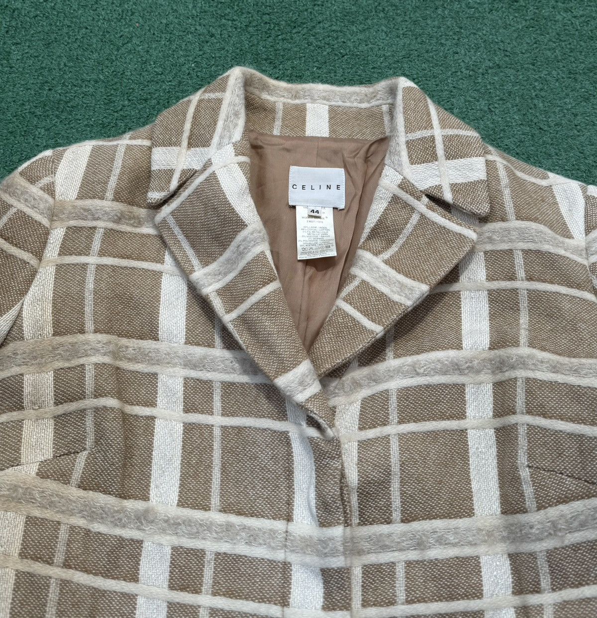 Celine Celine Wool & Mohair Coat Beige Vintage Size L / US 10 / IT 46 - 7 Thumbnail