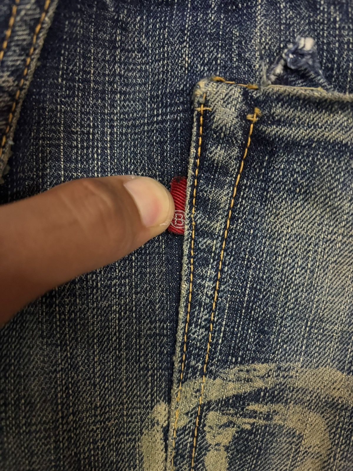 Samurai Jeans Vtg StormyBlue by Pherrow Kapital Style Selvedge Jeans Size US 32 / EU 48 - 9 Thumbnail
