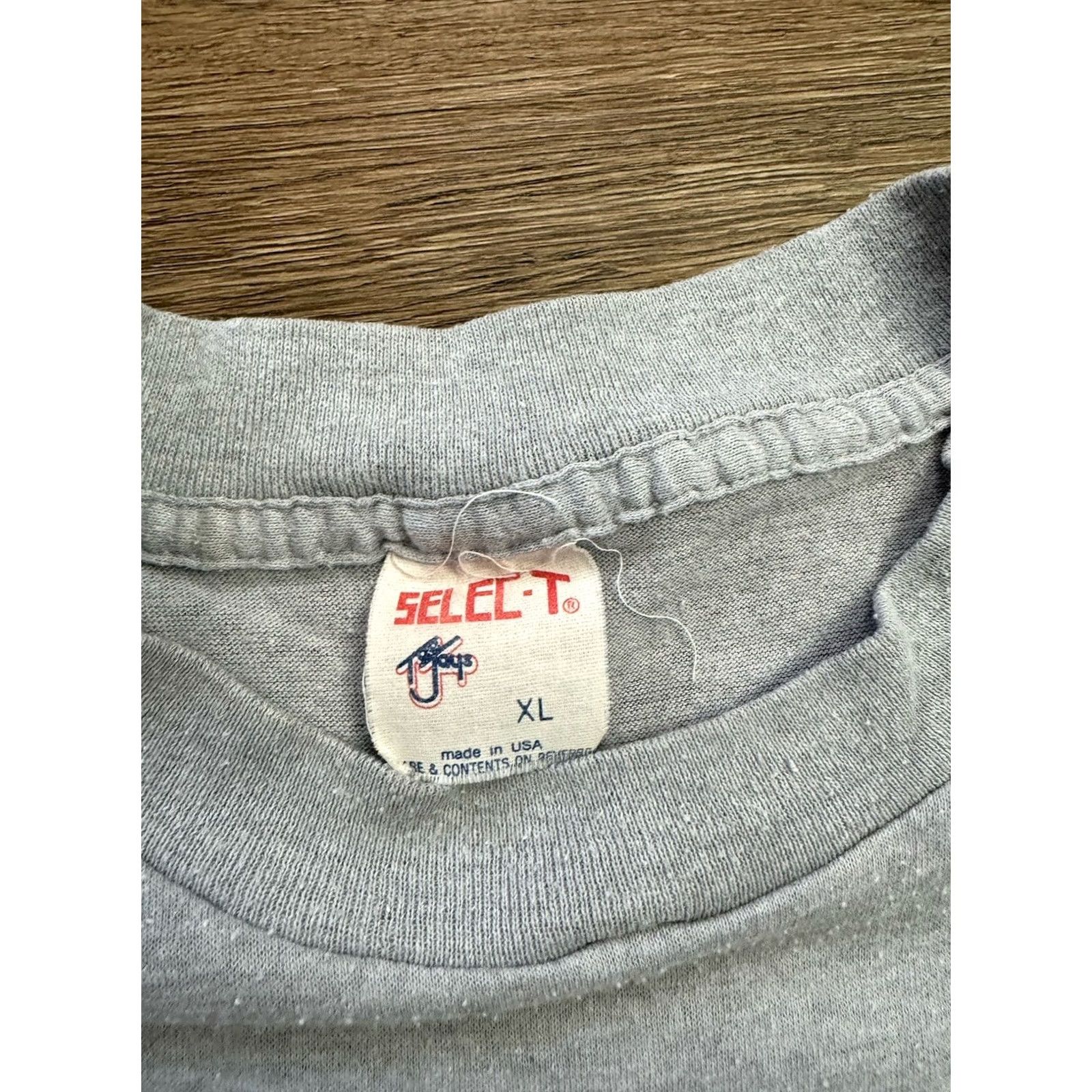 TEE JAYS VINTAGE TeeJays Select T Light Gray XL 70's 80's Thin Excellent Condition Size US XL / EU 56 / 4 - 2 Thumbnail