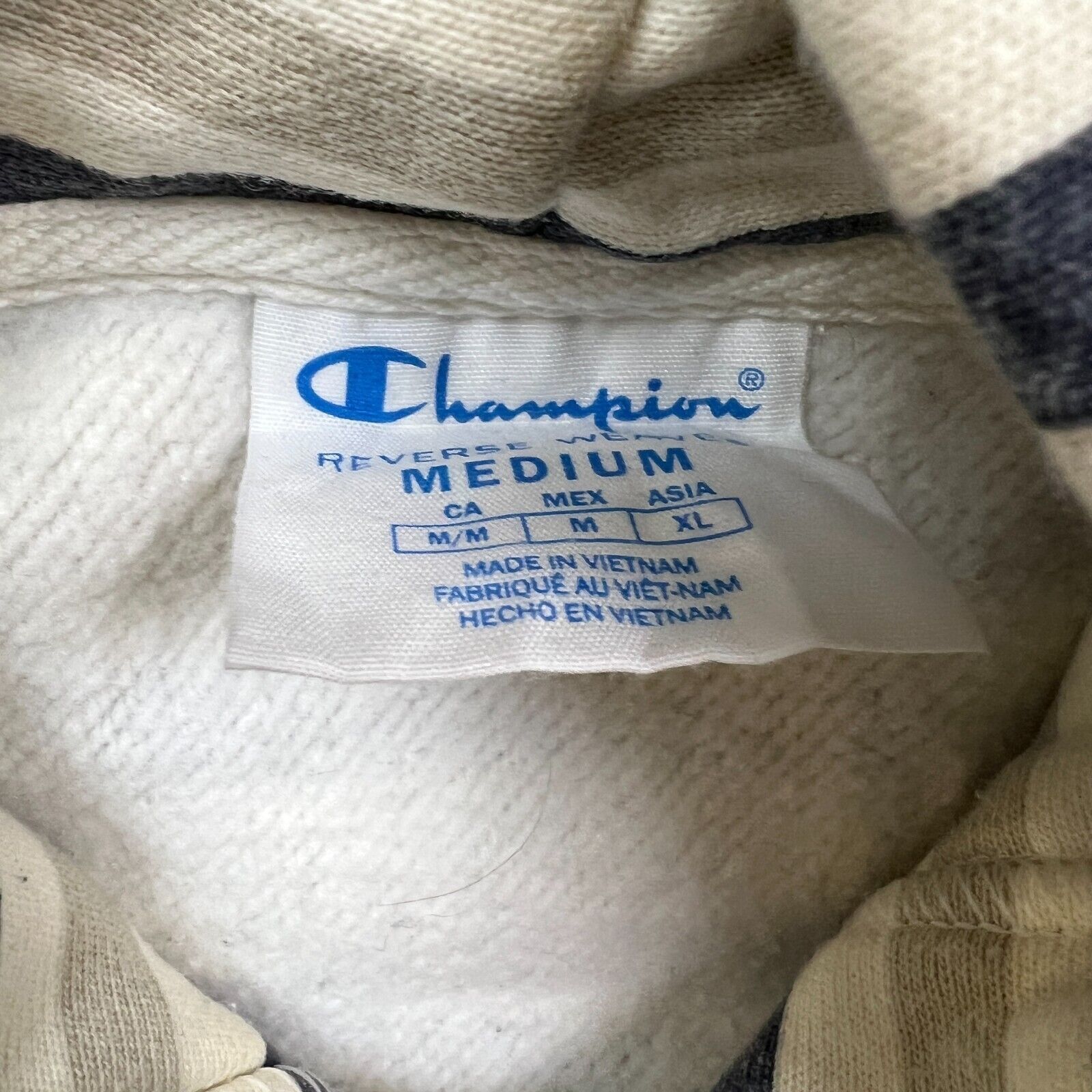 Champion × Vintage Champion Sweatshirt Medium Reverse Weave Striped Pullover Size US M / EU 48-50 / 2 - 13 Thumbnail