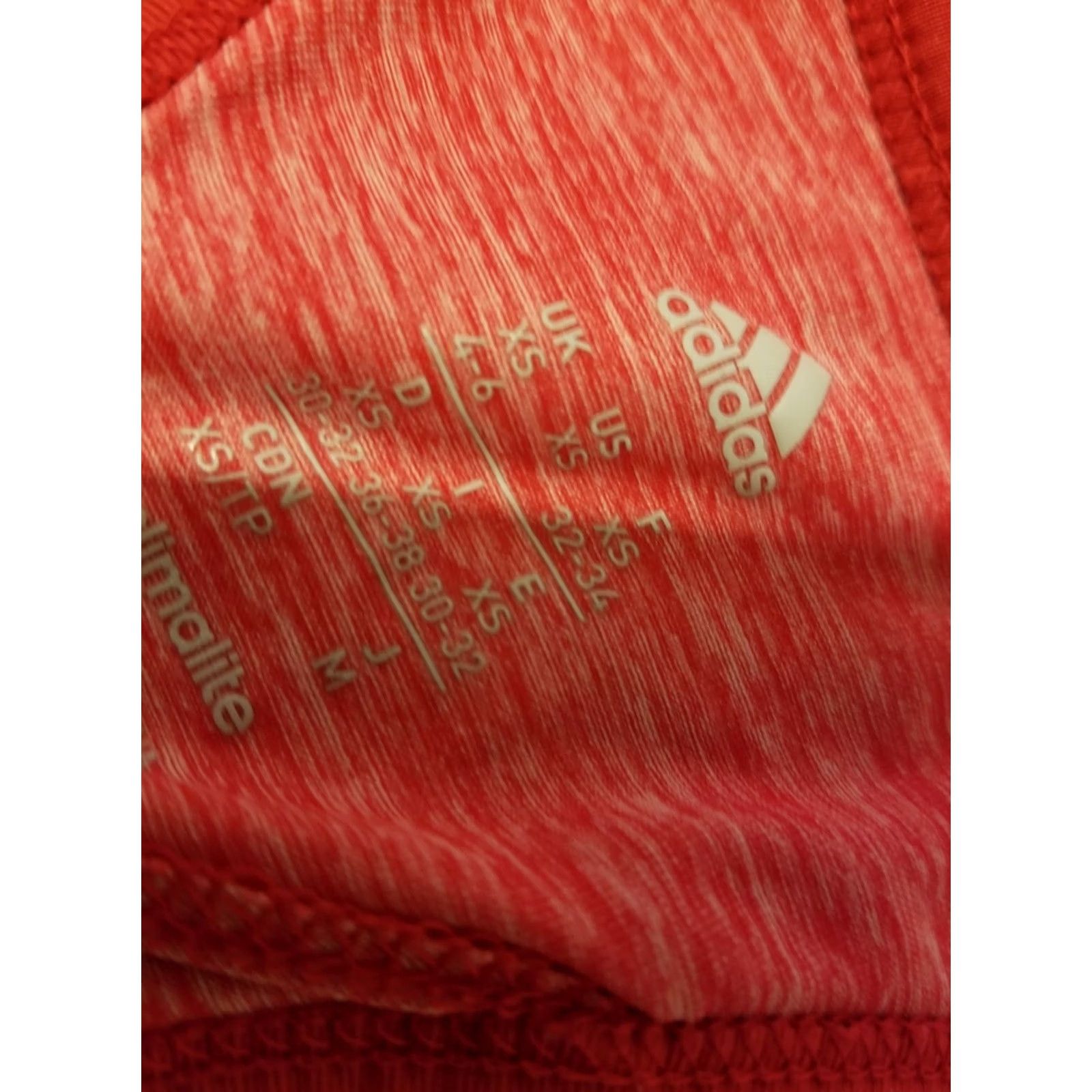 Adidas Womens adidas Tank Shirt XS Red Athletic Gym Workout Size XS / US 0-2 / IT 36-38 - 3 Thumbnail