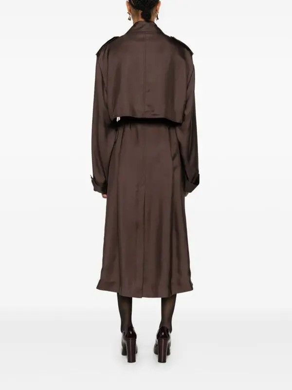 Saint Laurent Paris Saint Laurent Silk Trench Coat Size S / US 4 / IT 40 - 4 Thumbnail