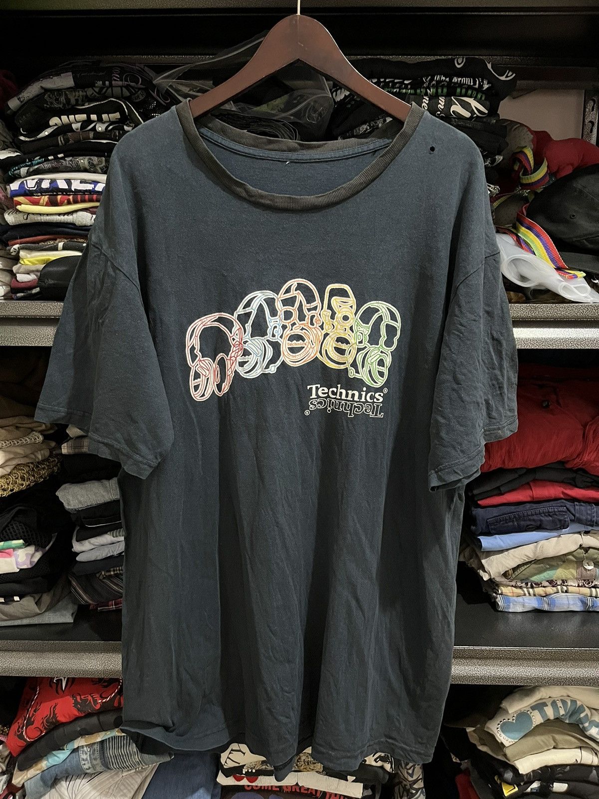 Rap Tees × Vintage Vintage technics aphex twins Size US XL / EU 56 / 4 - 1 Thumbnail