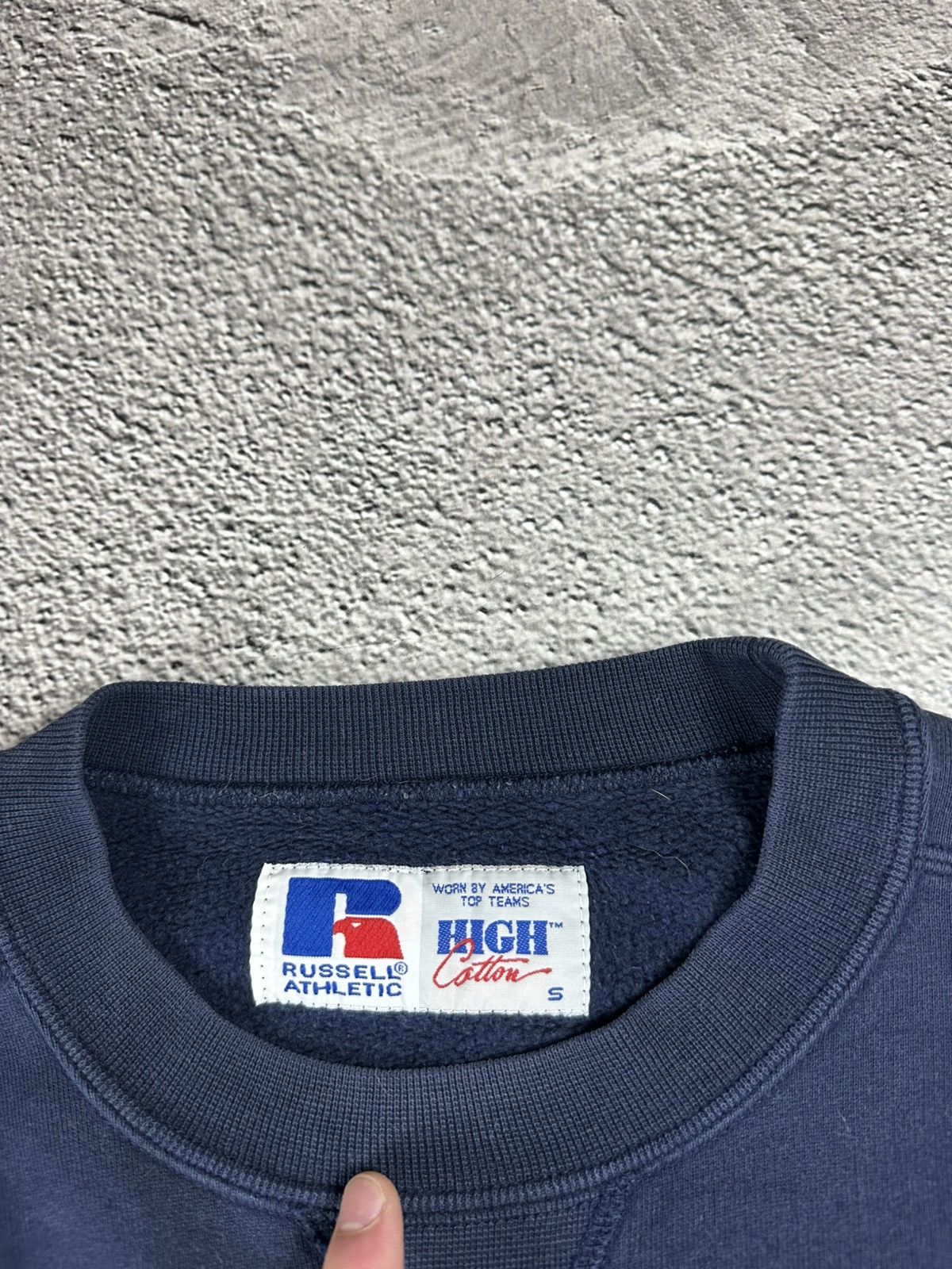 Russell Athletic × Vintage Vintage Russel Athletic High Faded Distressed Sweatshirt 90s Size US S / EU 44-46 / 1 - 5 Thumbnail