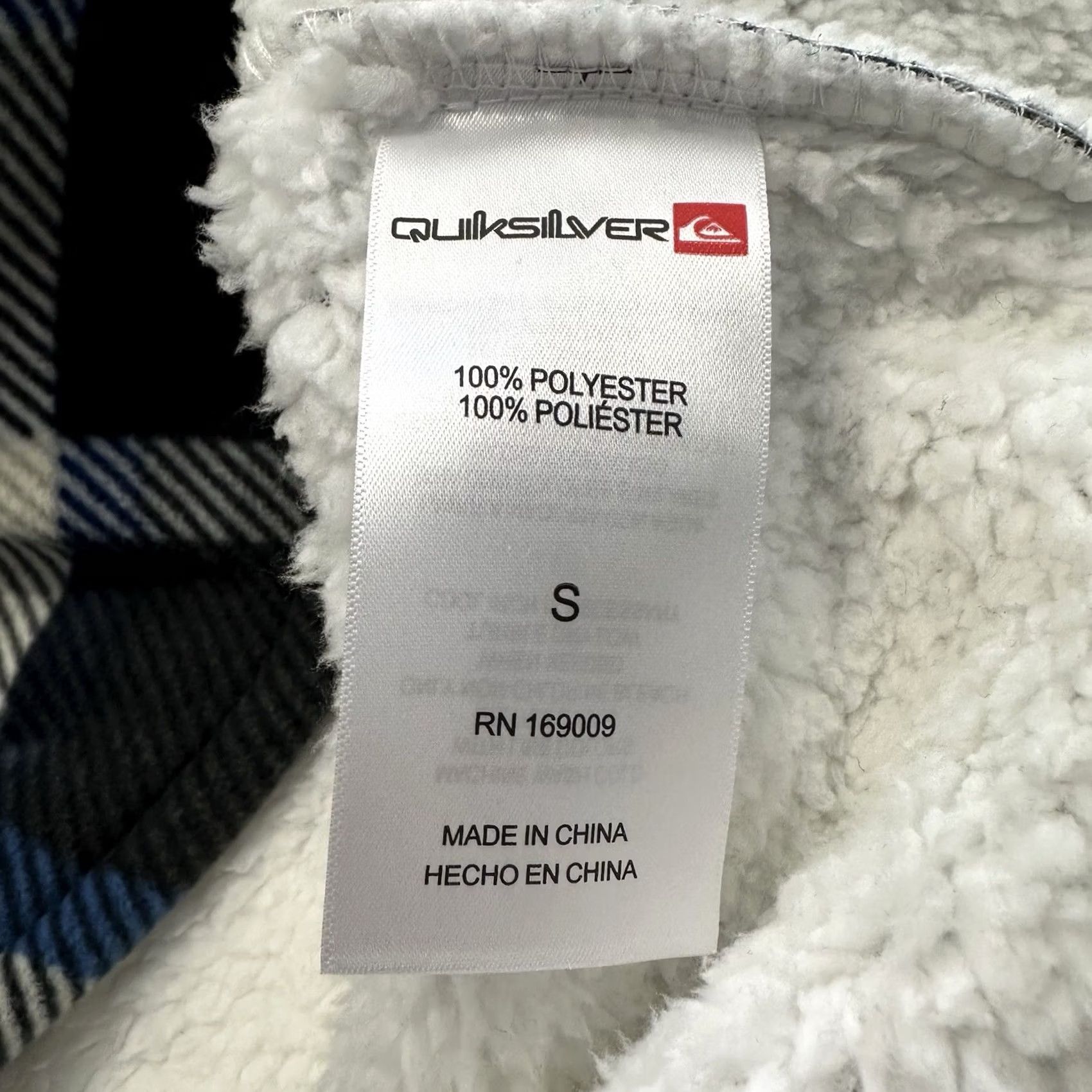 Quiksilver Quiksilver Shirt Mens S Plaid Hooded Flannel Shacket Button-Up Size US S / EU 44-46 / 1 - 6 Thumbnail