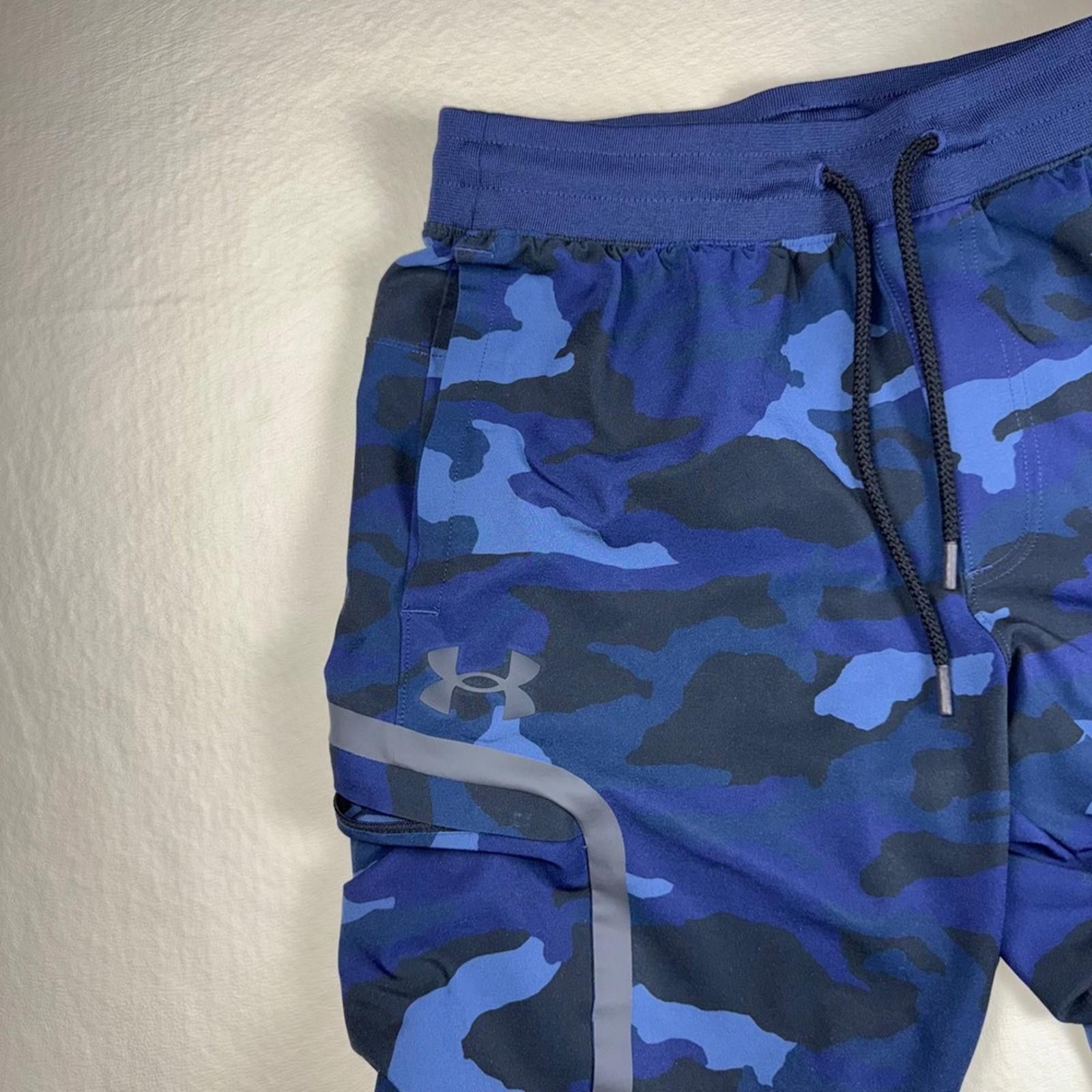 Under Armour Under Armour Blue Camo Cargo Joggers Reflective Athletic M Size US 32 / EU 48 - 6 Thumbnail