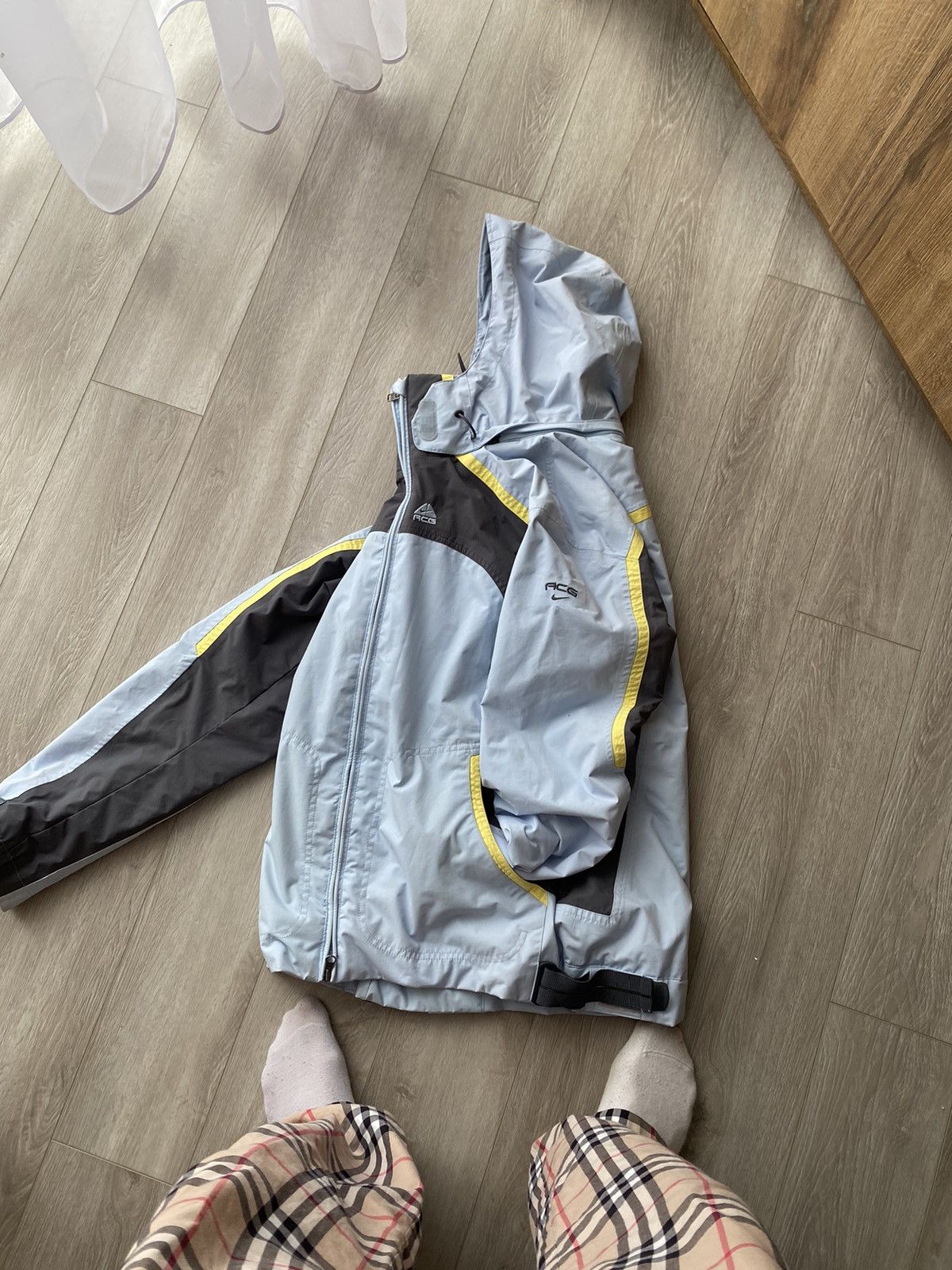 Nike × Nike ACG × Vintage Nike ACG Vintage Grey Baby Blue Tech Windbreaker Jacket Size M / US 6-8 / IT 42-44 - 1 Thumbnail