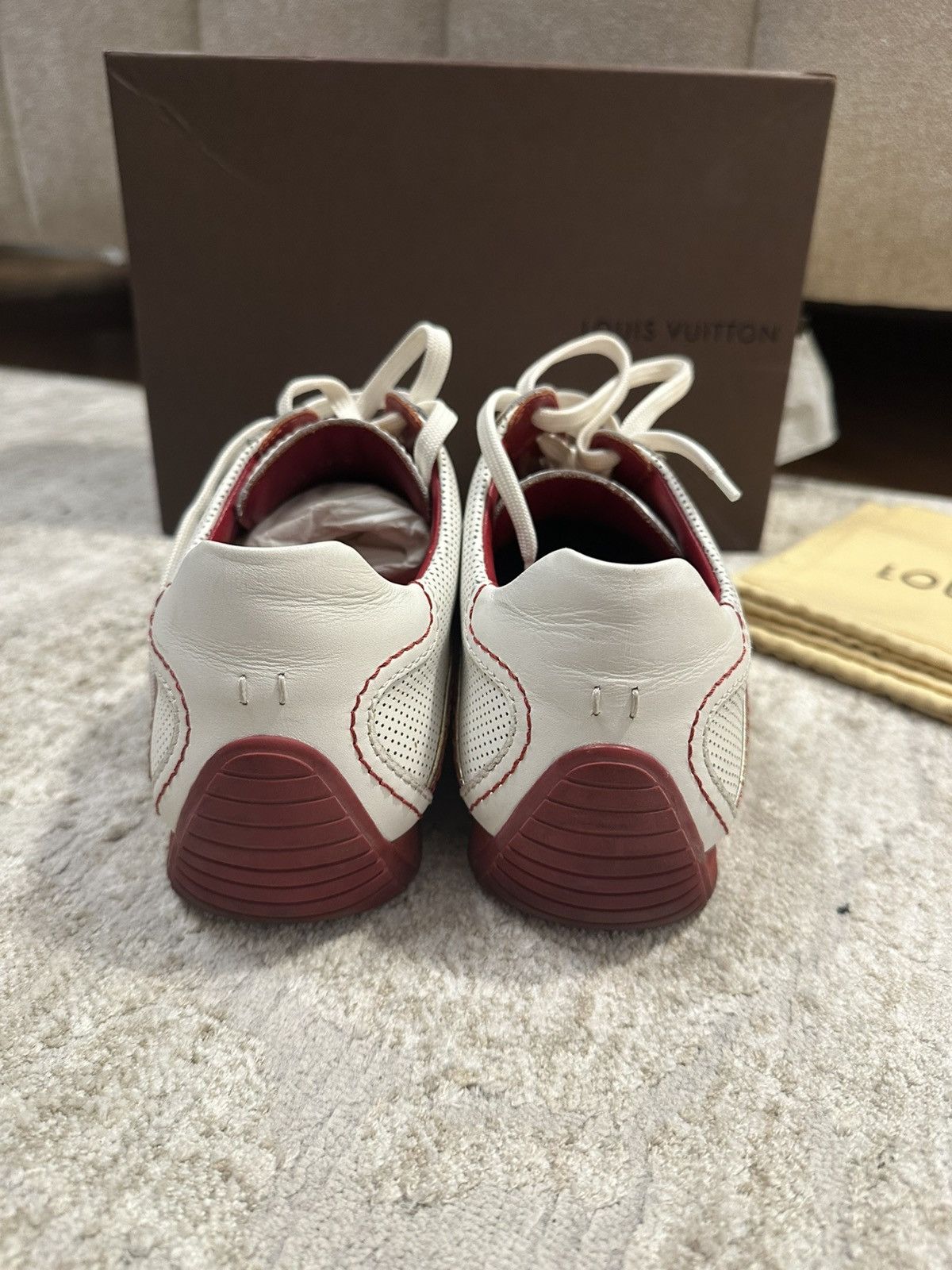 Louis Vuitton Louis Vuitton leather low trainers Size US 6.5 / EU 39-40 - 4 Thumbnail
