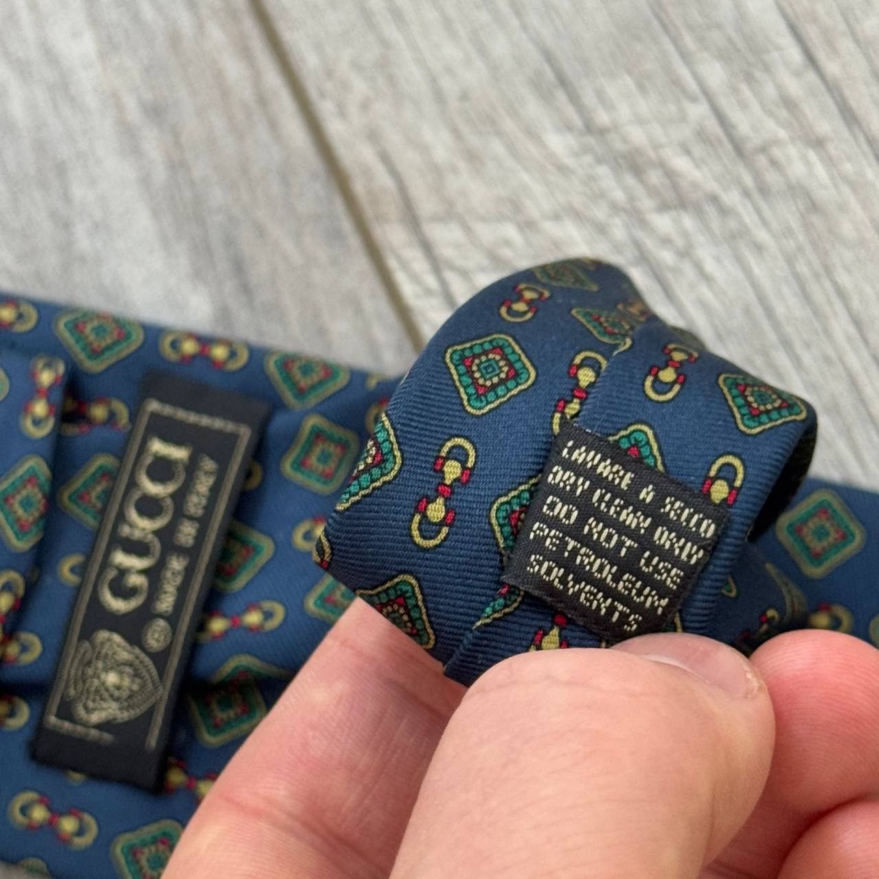 Gucci Vintage Gucci Silk Tie Size ONE SIZE - 8 Thumbnail