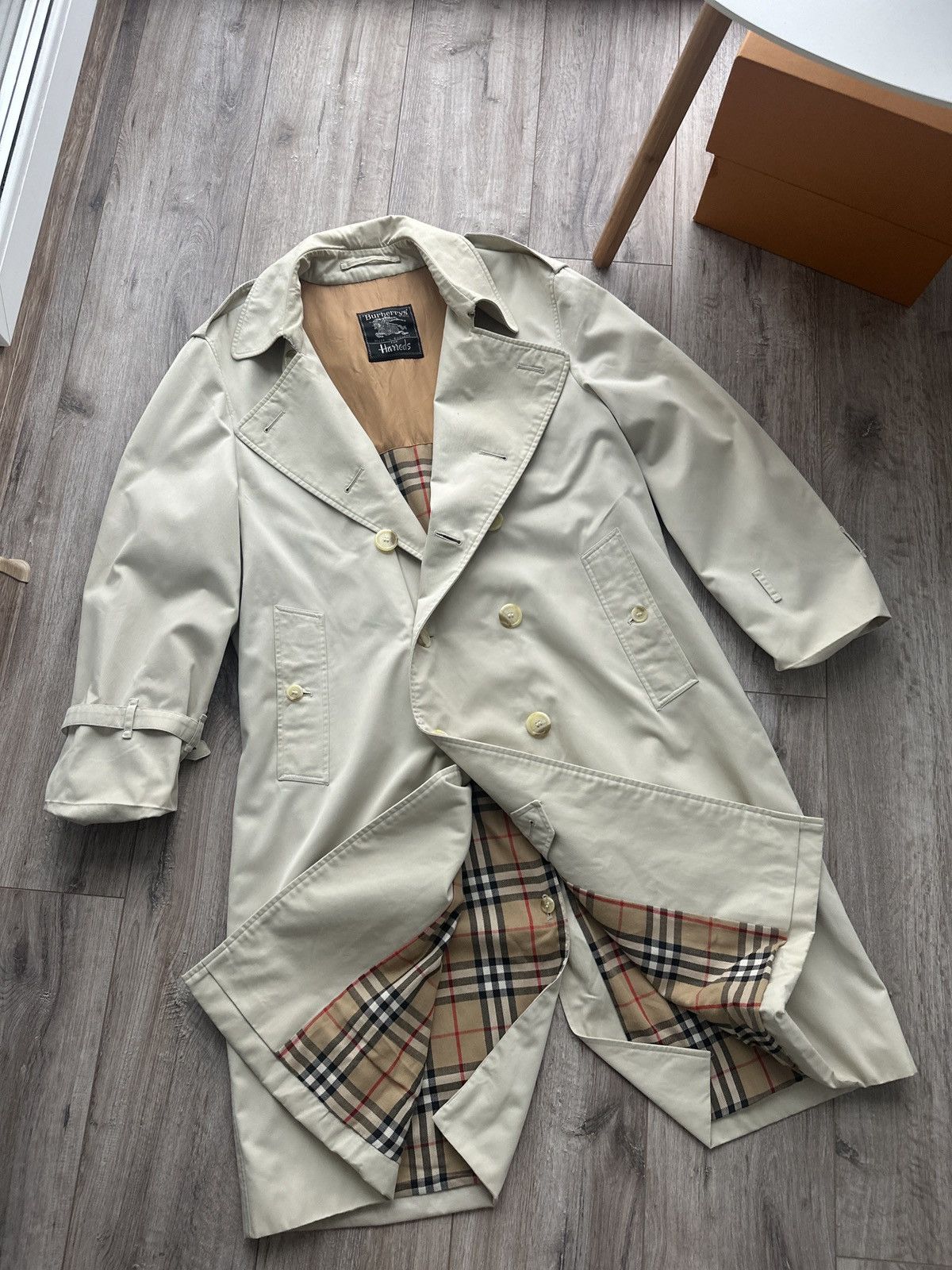 Burberry Vintage 90’s Burberry’s nova check men’s trench coat Size US L / EU 52-54 / 3 - 5 Thumbnail