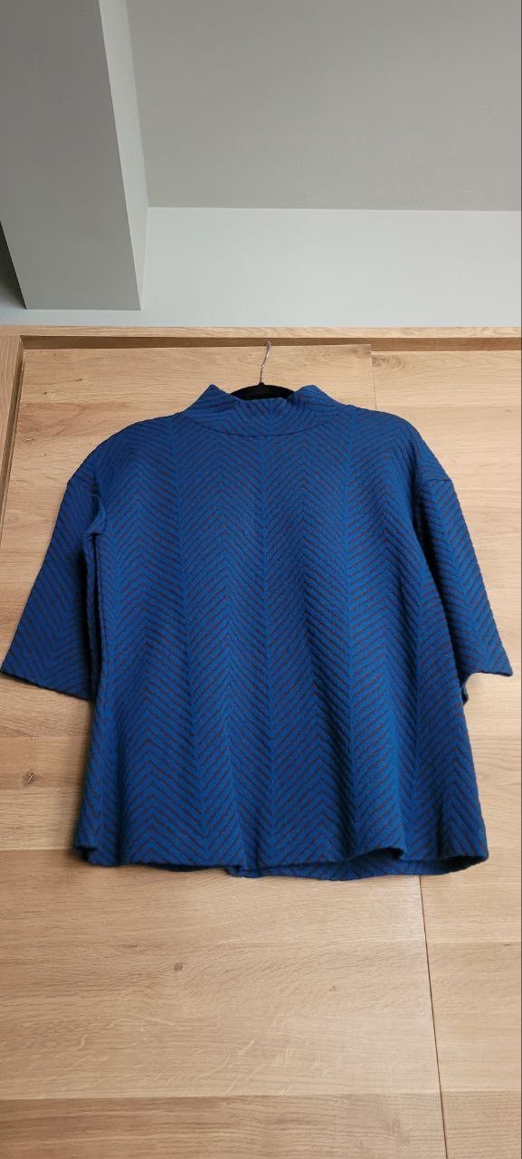 Pinko blue half sleeve turtleneck sweater