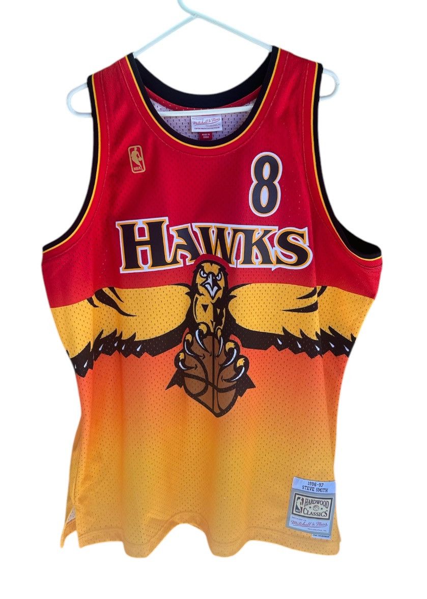 Mitchell & deals Ness Steve Smith 1996-97 Atlanta Hawks Jersey