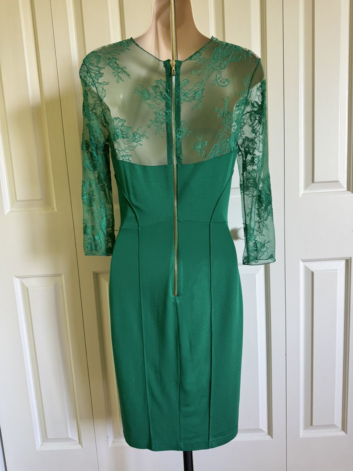 Blumarine BLUMARINE Green Jersey Bodycon Dress S Size M / US 6-8 / IT 42-44 - 2 Thumbnail