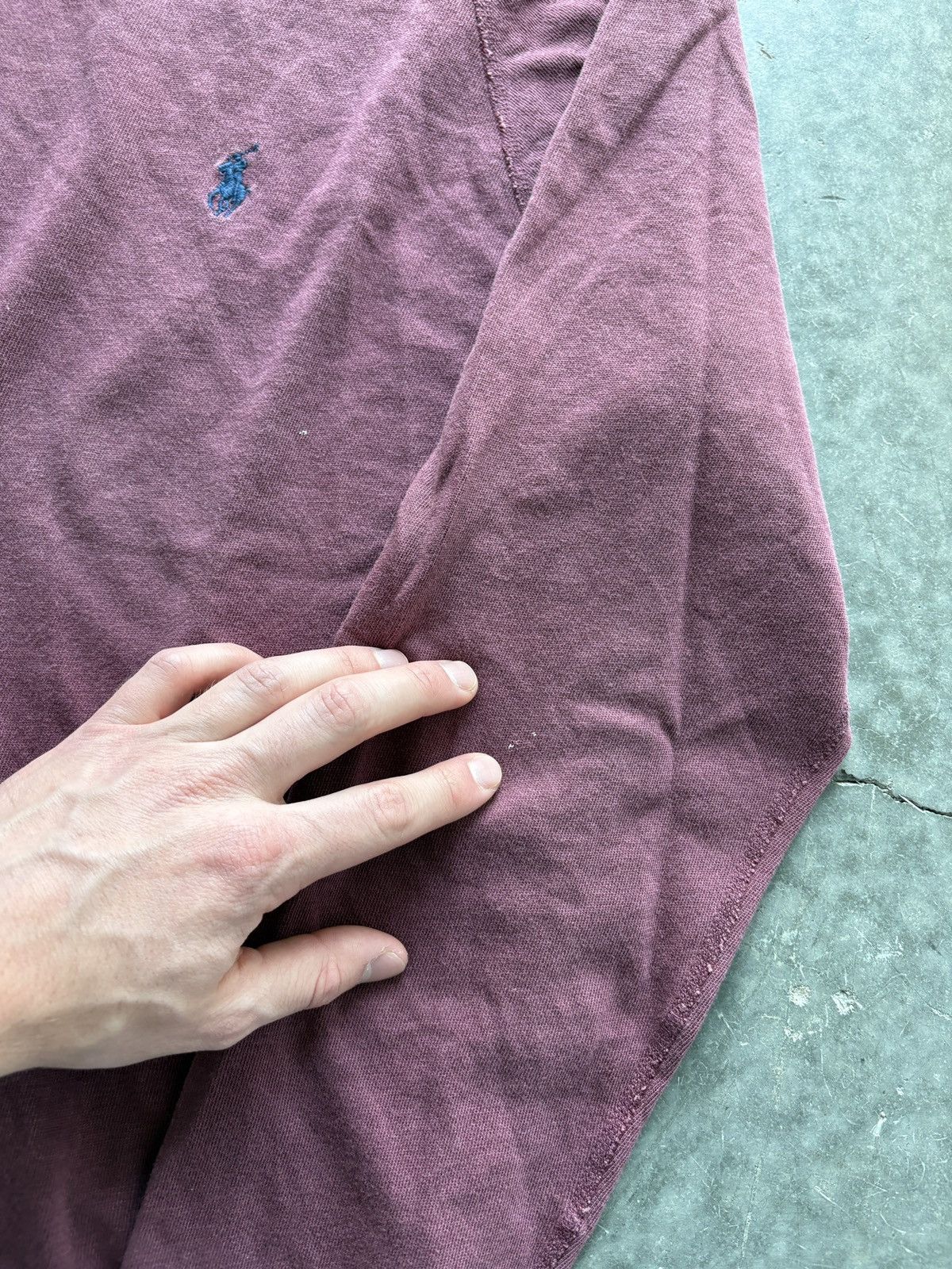 Polo Ralph Lauren Vintage Y2K Polo Ralph Lauren Raglan Sweatshirt Burgundy Size US L / EU 52-54 / 3 - 6 Thumbnail
