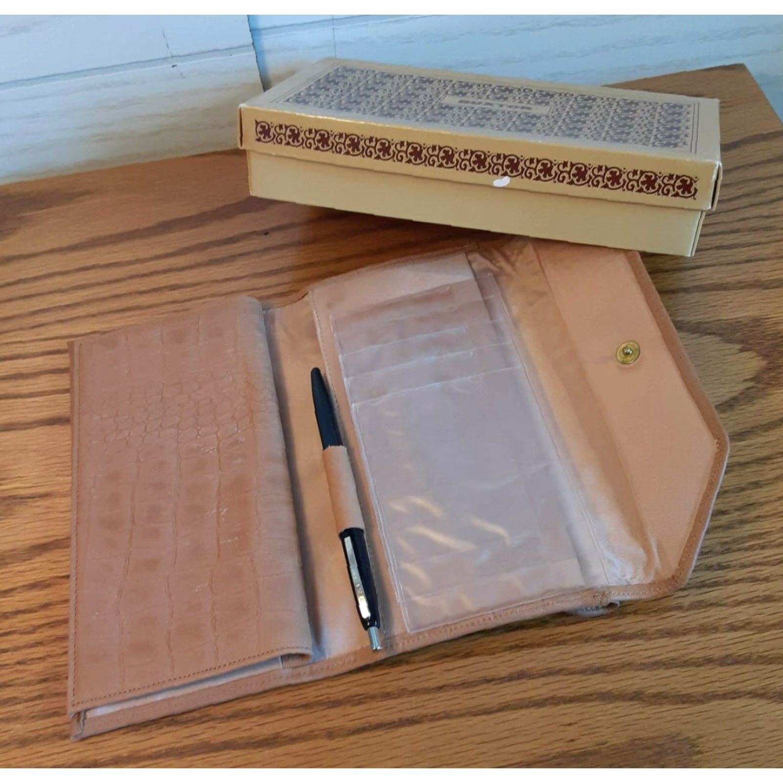Vintage VINTAGE Buxton Wallet Women's Super Clutch Check Holder Leather Brown Folding Wallet Size ONE SIZE - 4 Thumbnail
