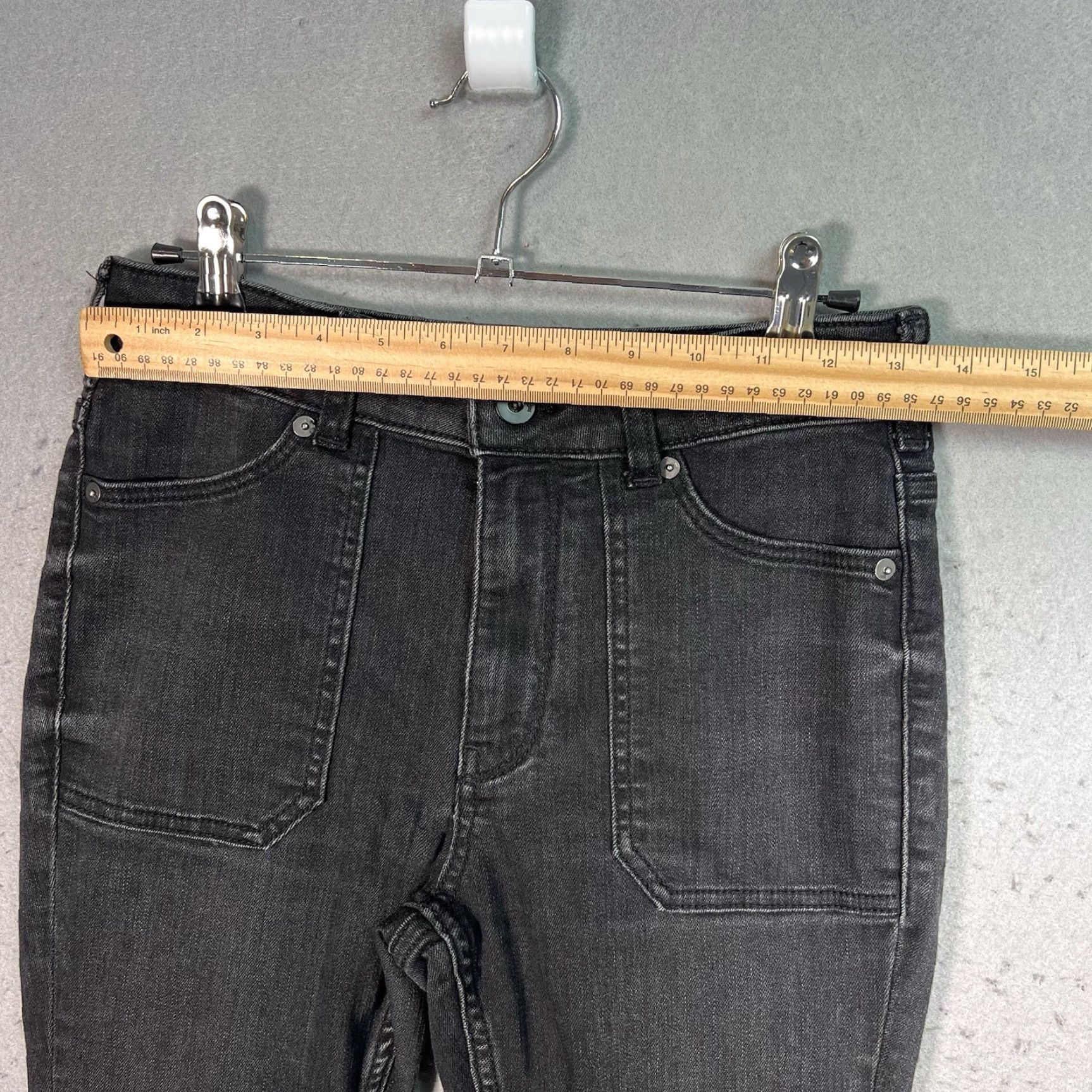 Vintage Pilcro & The Letterpress Jeans High-Rise Ankle Zip Denim Legging 27 Pockets Black 27 Slim Women Adult Womens Skinny Denim Vintage No N/A Size 27" / US 4 / IT 40 - 3 Thumbnail