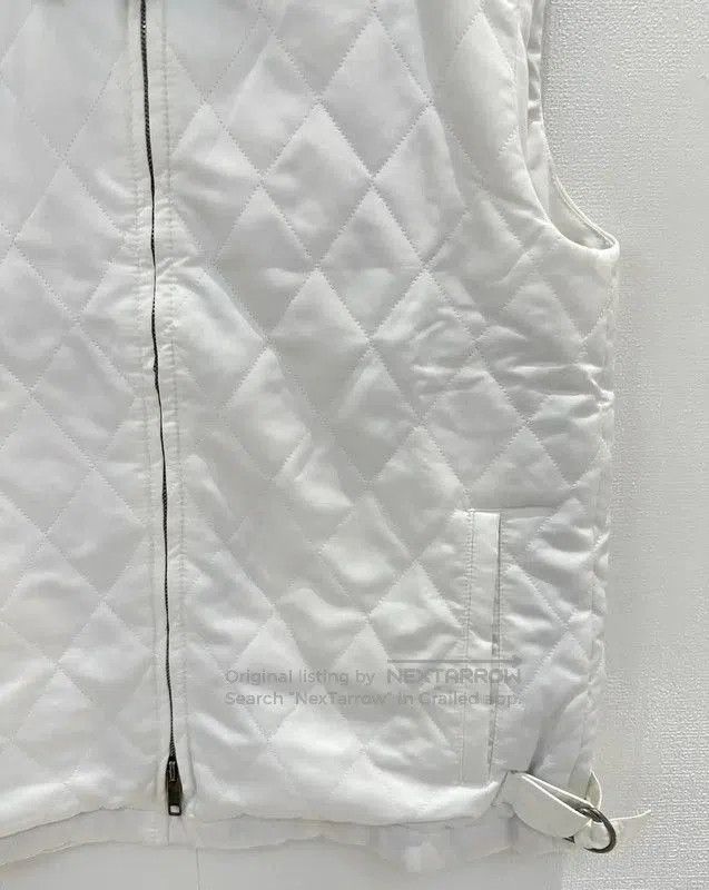 Burberry Burberry White Cotton Quilted Short Down Jacket. Size XS / US 0-2 / IT 36-38 - 5 Thumbnail