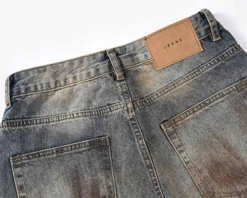 VIBE Punk ink-splashed distressed dirty ripped loose jeans Size US 32 / EU 48 - 4 Thumbnail